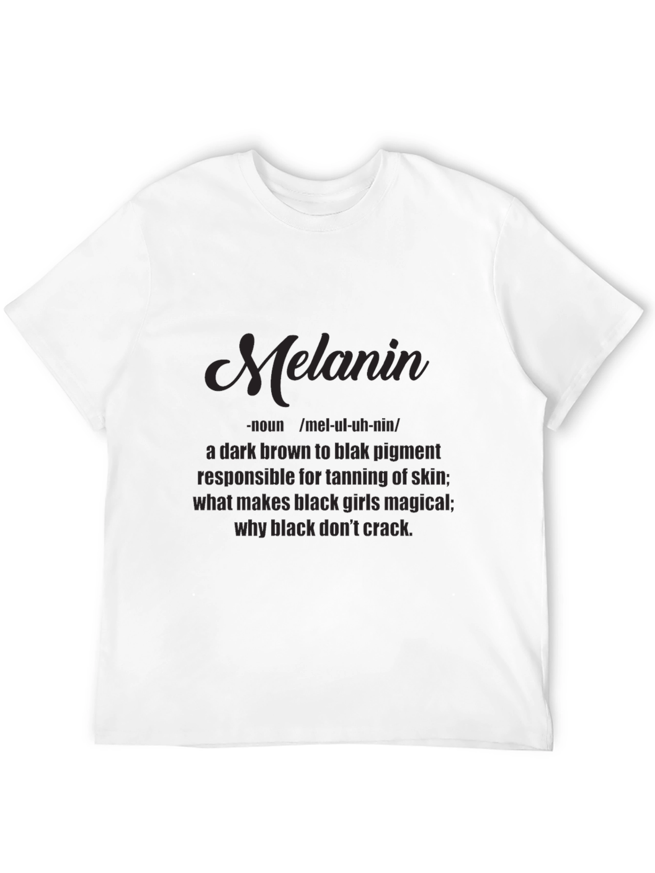 Black Melanin Definition T-Shirt - Black Pride Tee view 12