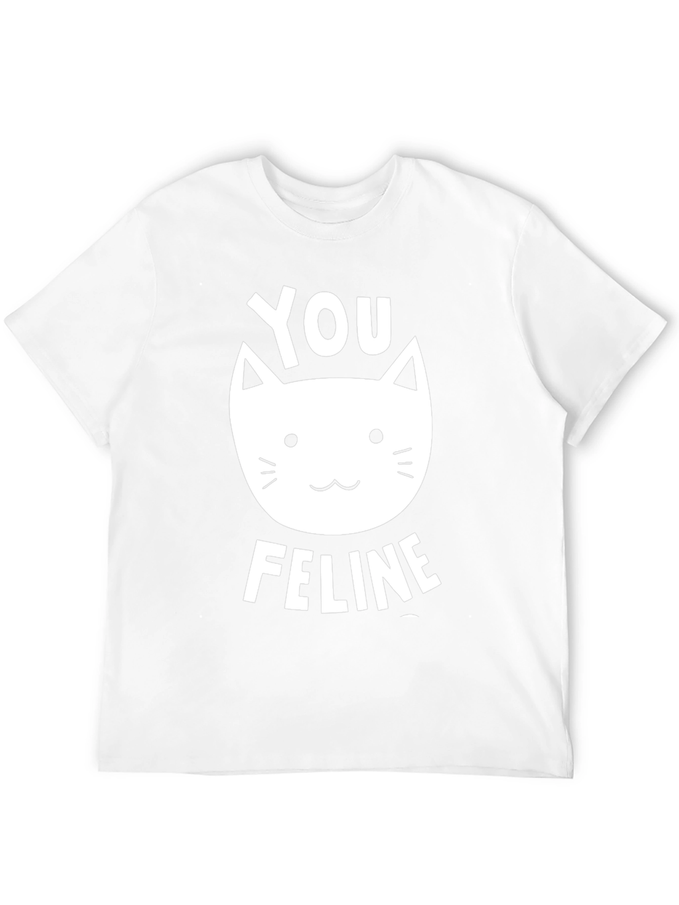 Black You Feline T-Shirt - Black Graphic Tee view 12