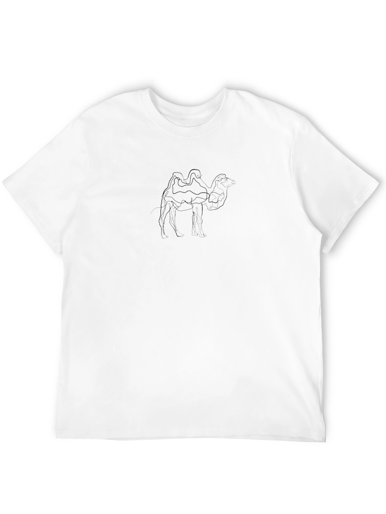 Black Camel Outline Graphic Black T-Shirt view 12