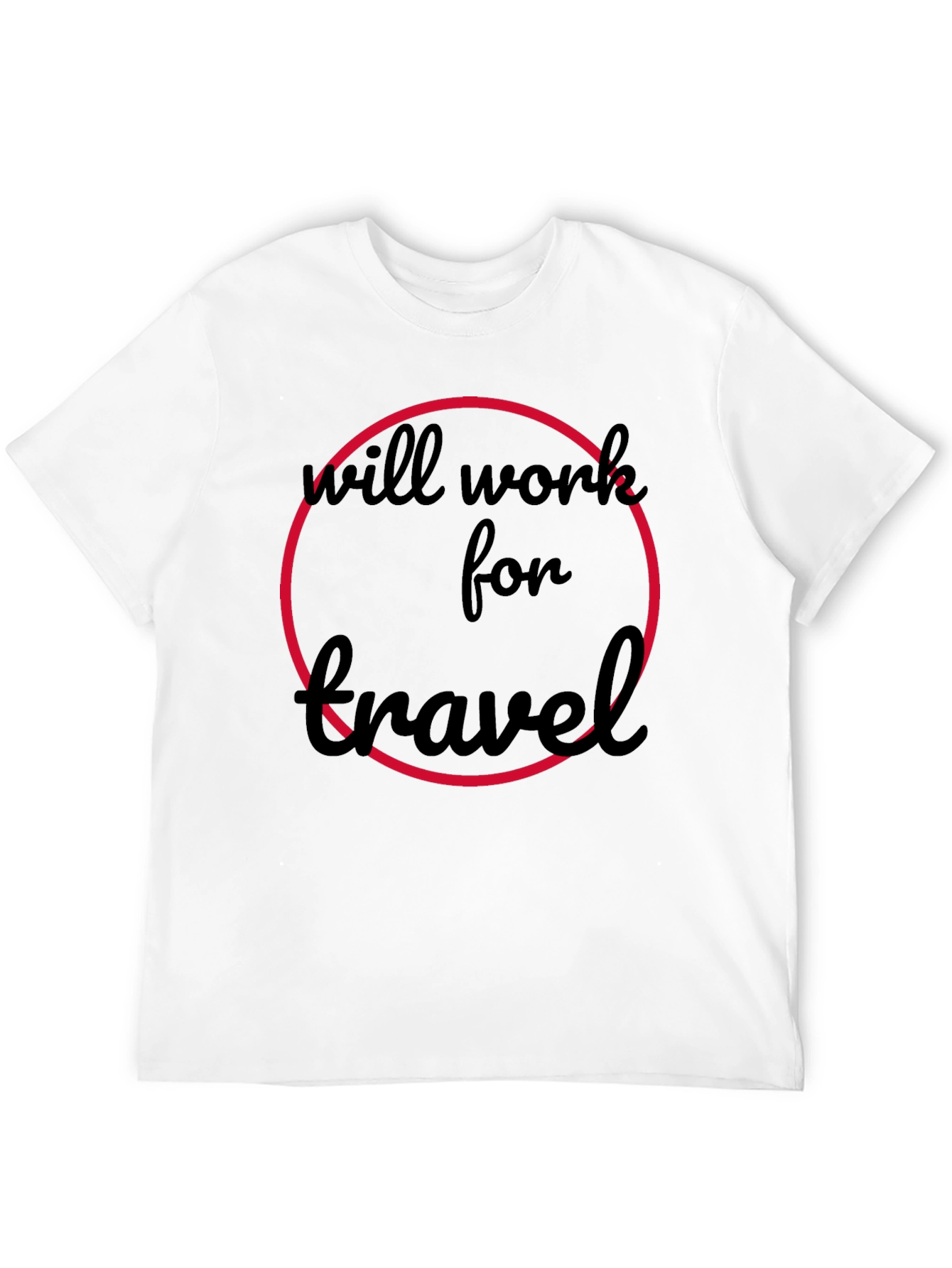 Black Will Work For Travel Black Tee view 12