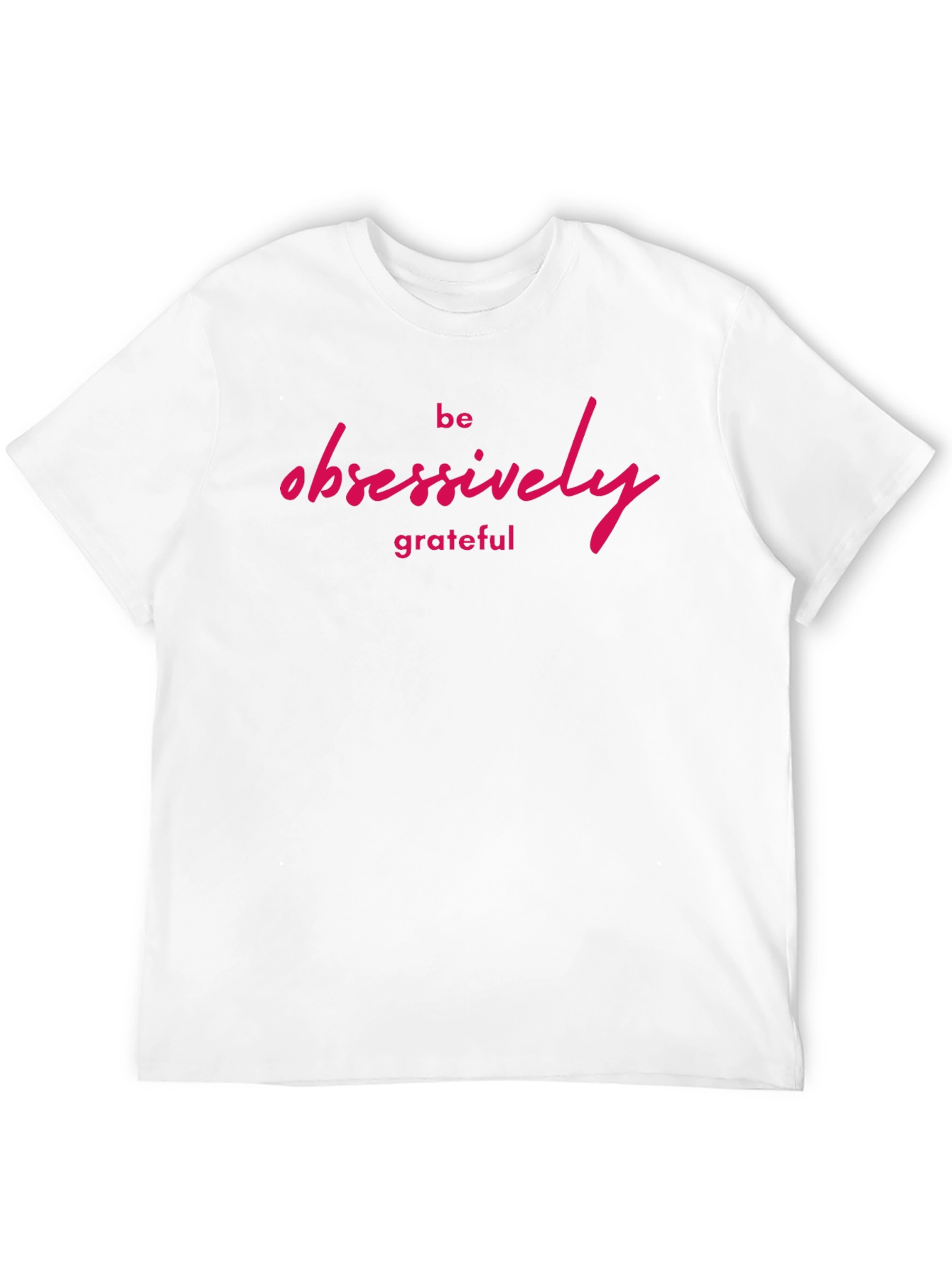 Black Be Obsessively Grateful Graphic Tee view 12