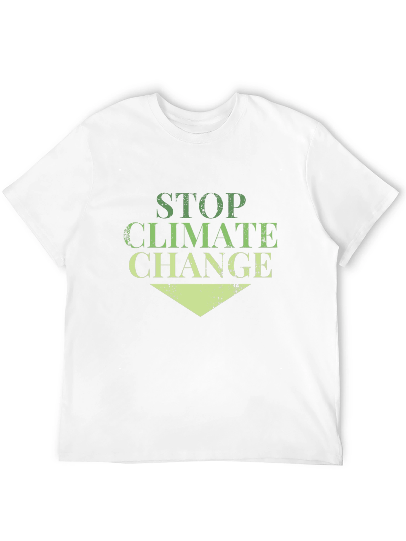 Black Stop Climate Change Black Cotton Tee view 12