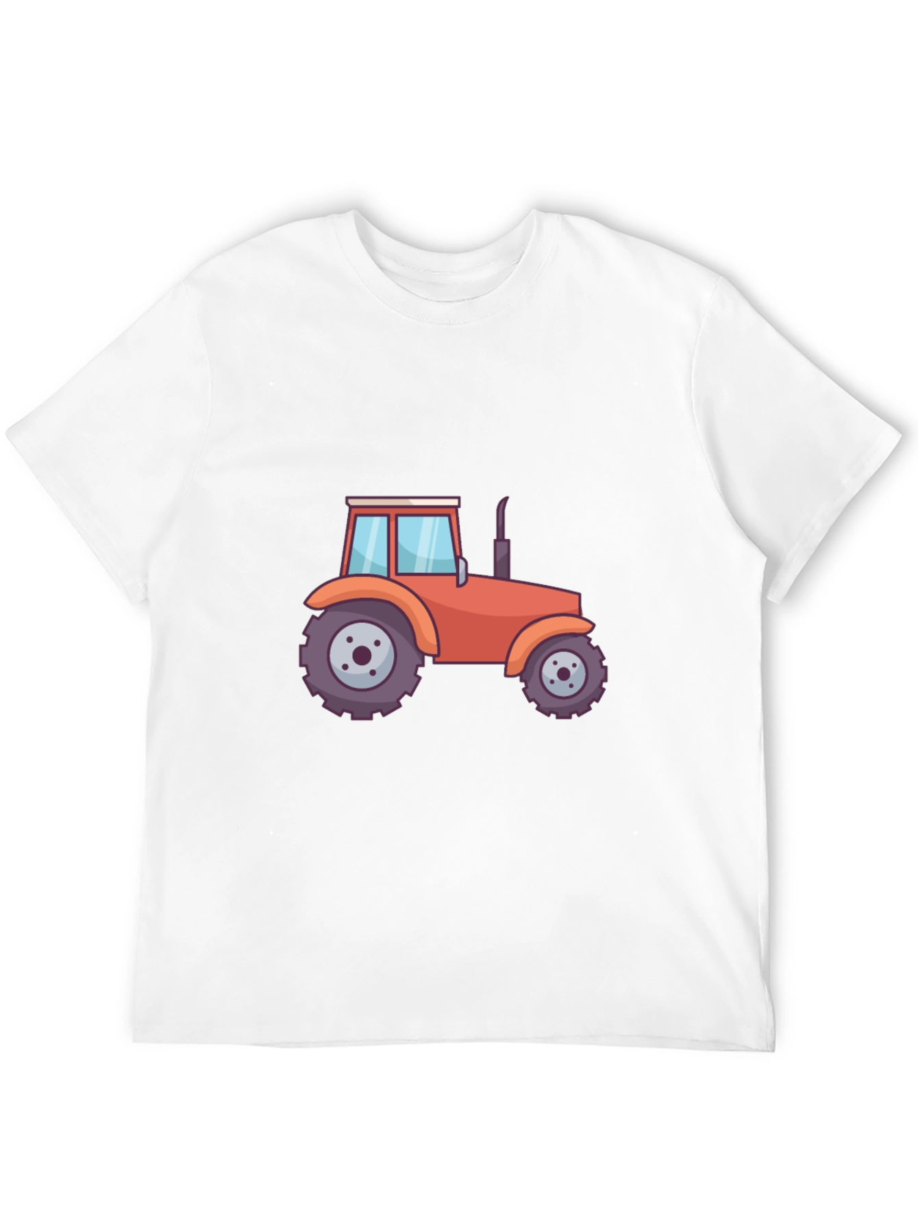 Black Tractor Graphic Tee - Black Cotton Blend T-Shirt view 12