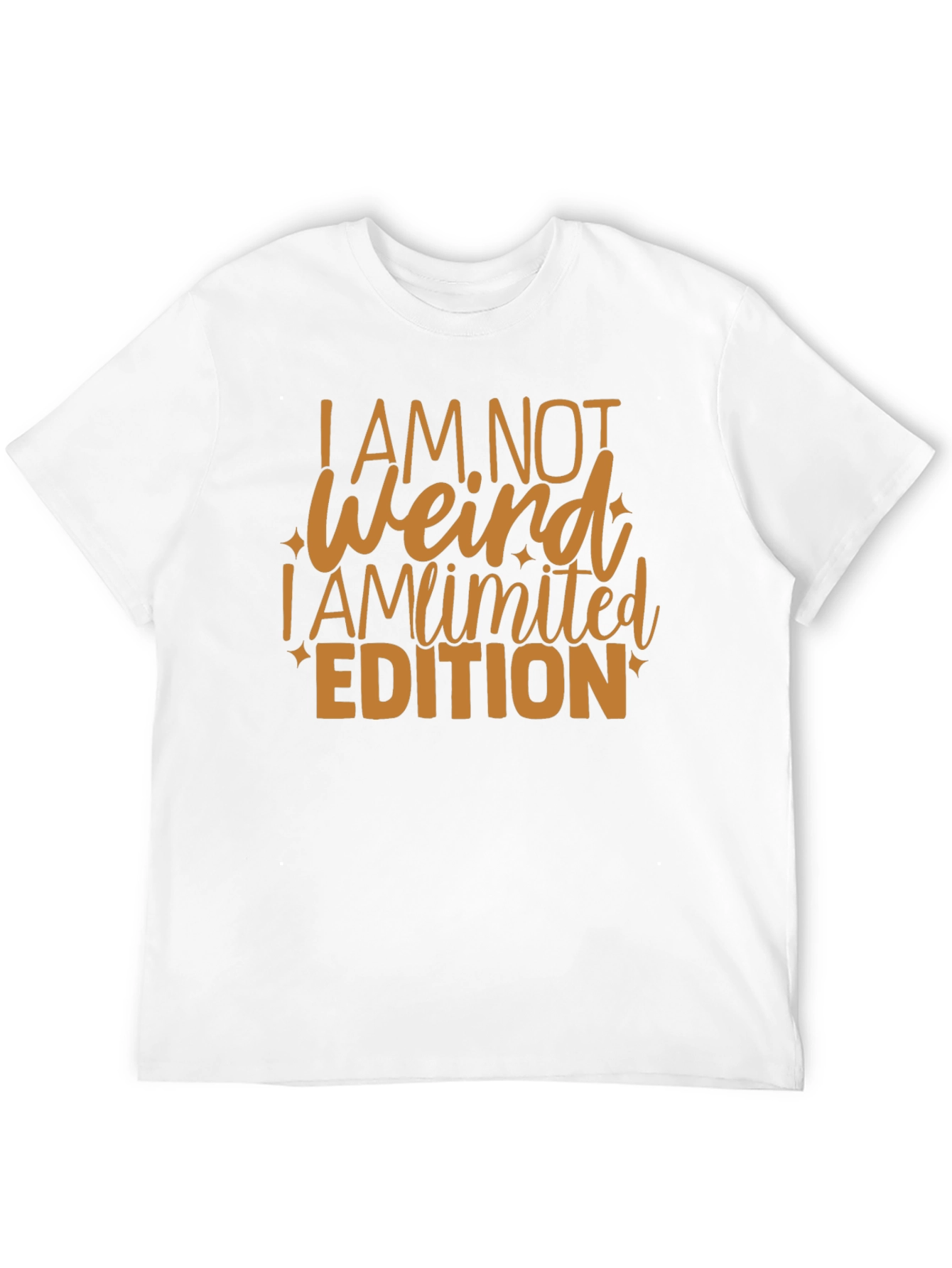 Black I AM NOT WEIRD Limited Edition Graphic T-Shirt view 12