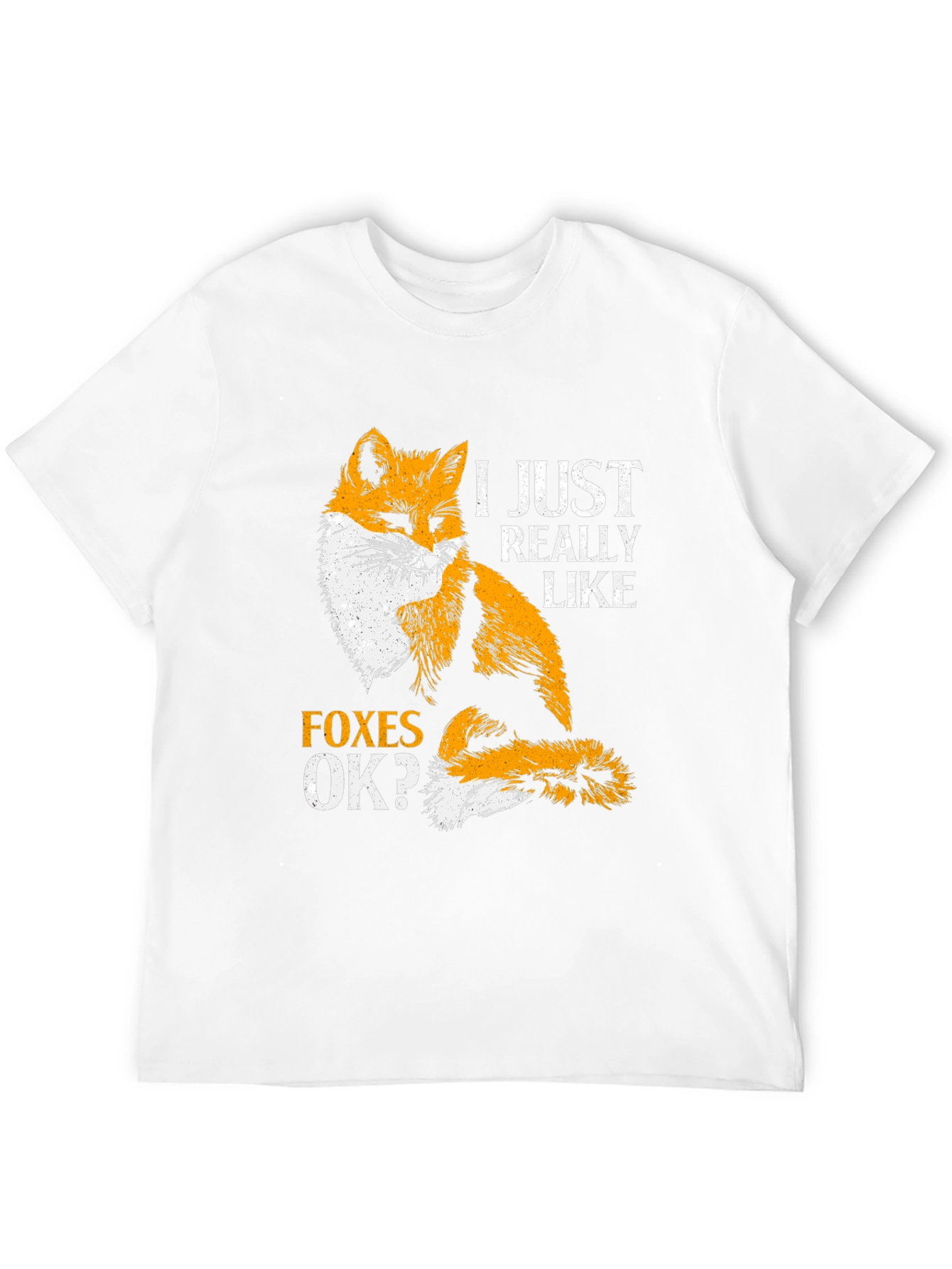 Black Fox Lover T-Shirt - I Just Really Like Foxes OK? view 12