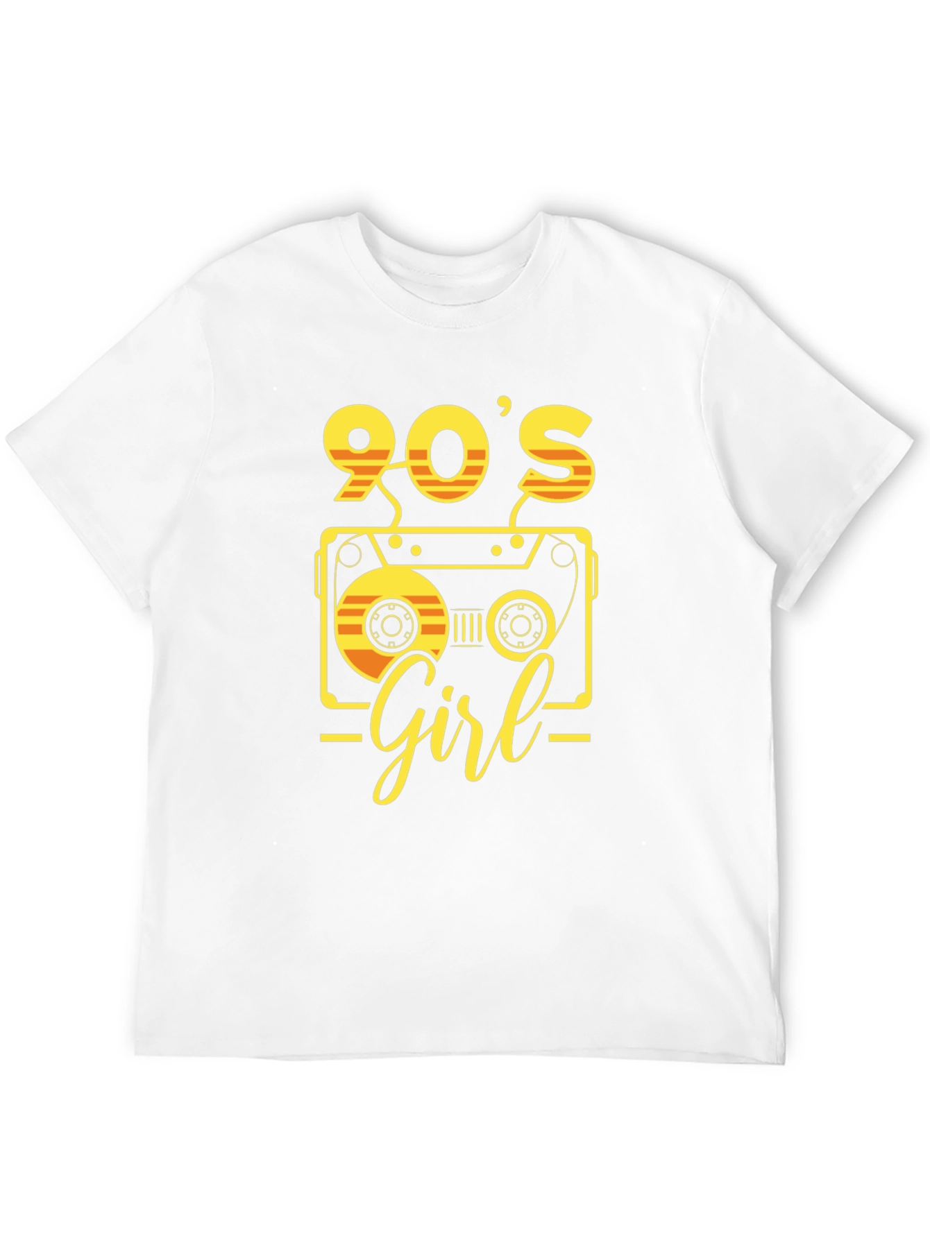 Black 90's Girl Retro Cassette T-Shirt view 12