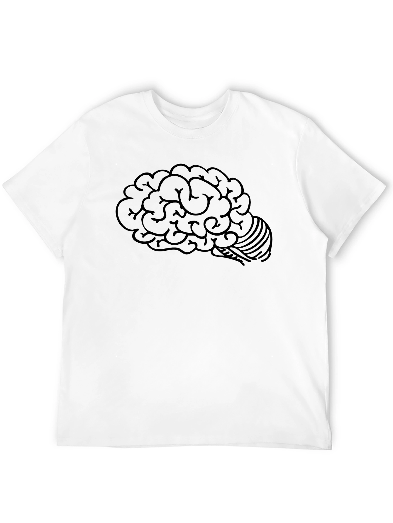 Black Brain Graphic Tee - Mens Black Short Sleeve view 12