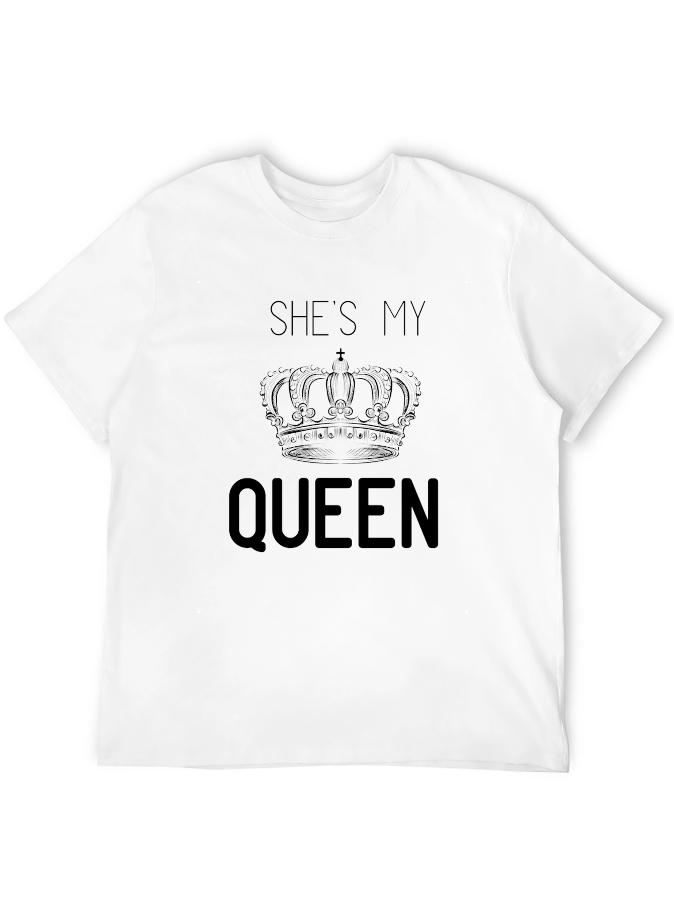 Black She's My Queen Crown Graphic T-Shirt view 12
