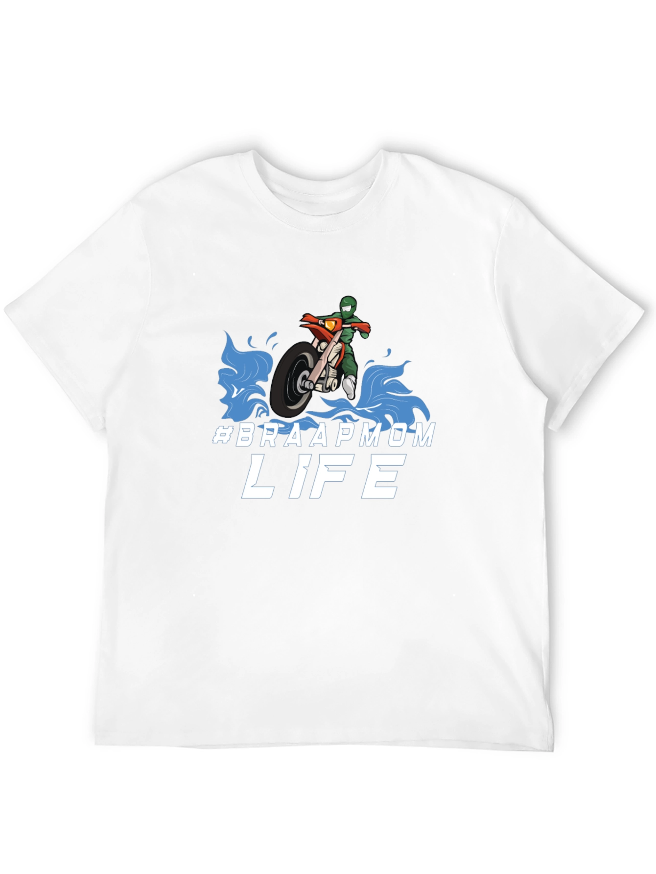 Black #Braapmom Life T-Shirt - Motocross Mom Tee view 12
