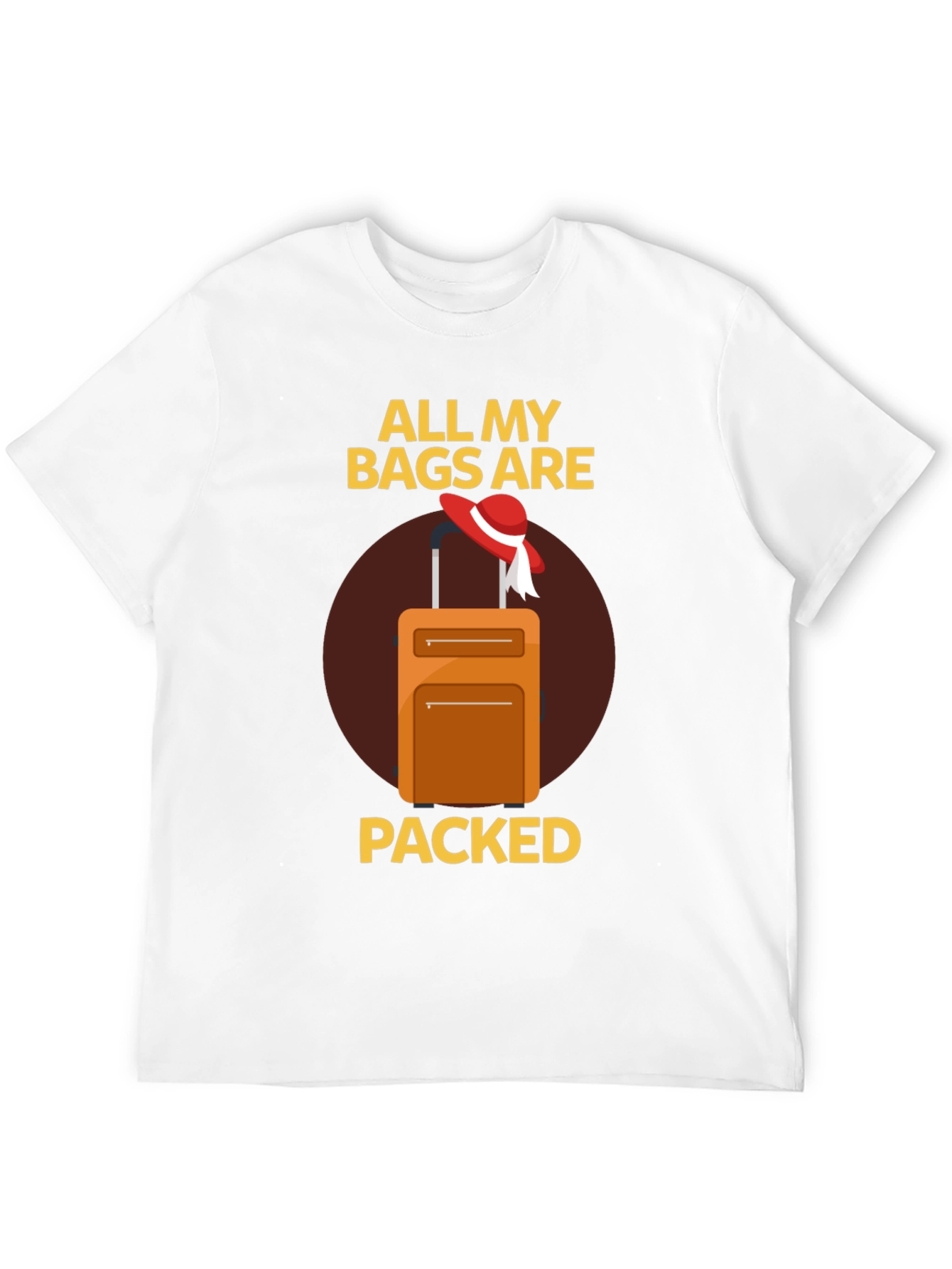 Black All My Bags Are Packed T-Shirt - Travel Ready! view 12