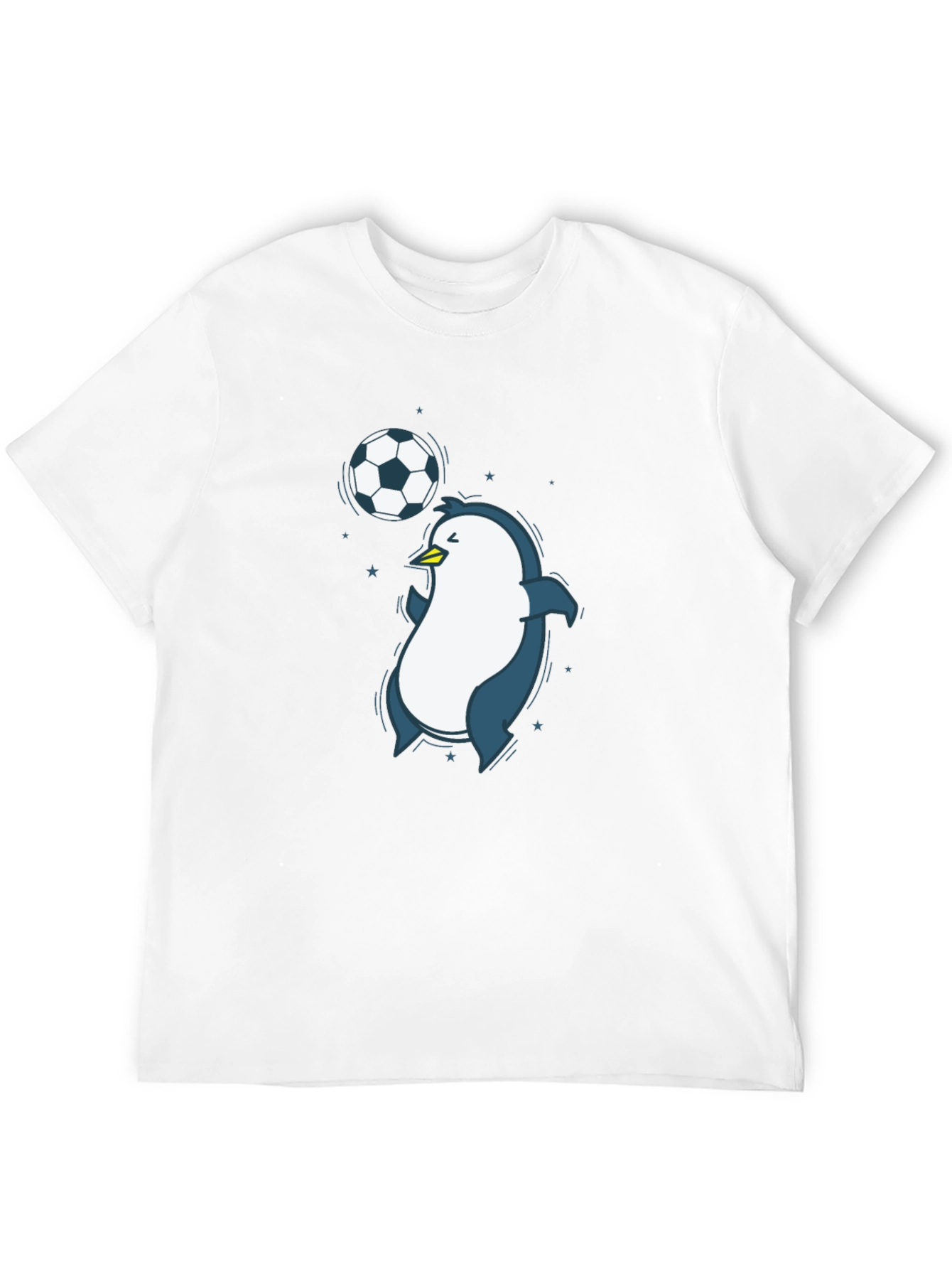 Black Penguin Soccer Graphic Tee - Black Crew Neck T-Shirt view 12