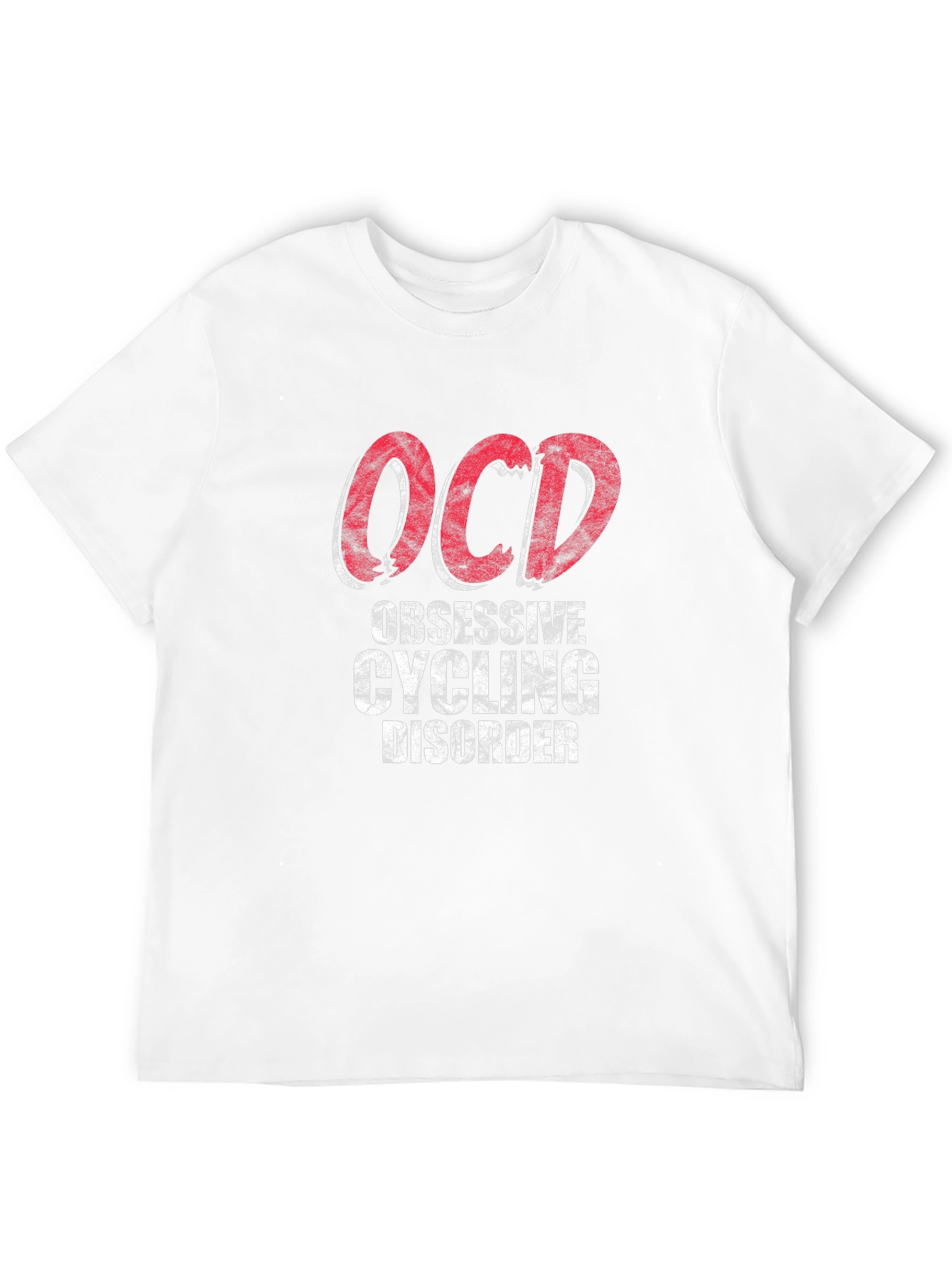 Black OCD Obsessive Cycling Disorder T-Shirt view 12