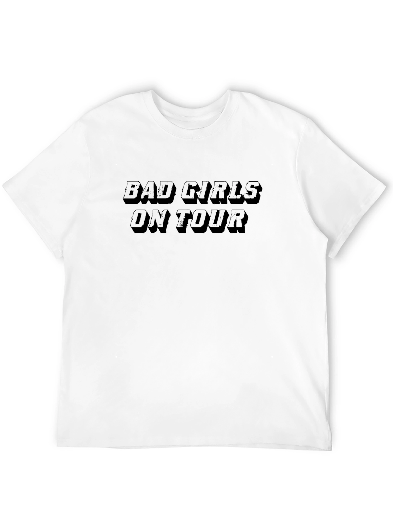 Black Bad Girls On Tour Black Graphic Tee view 12