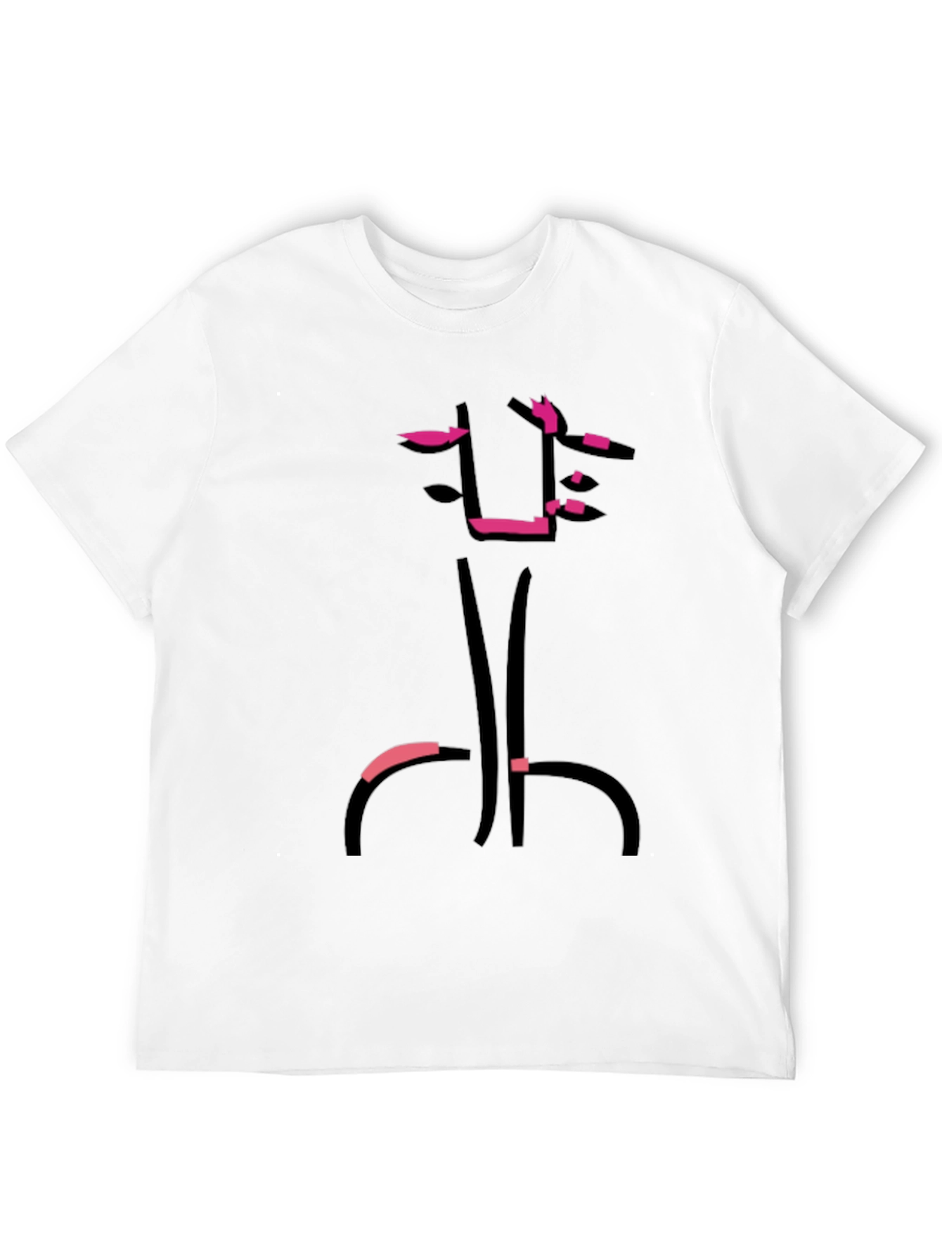 Black Abstract Graphic Print Black T-Shirt view 12