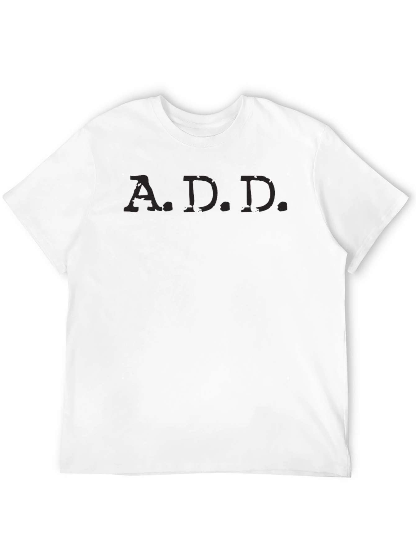 Black Men's Black A.D.D. T-Shirt view 12