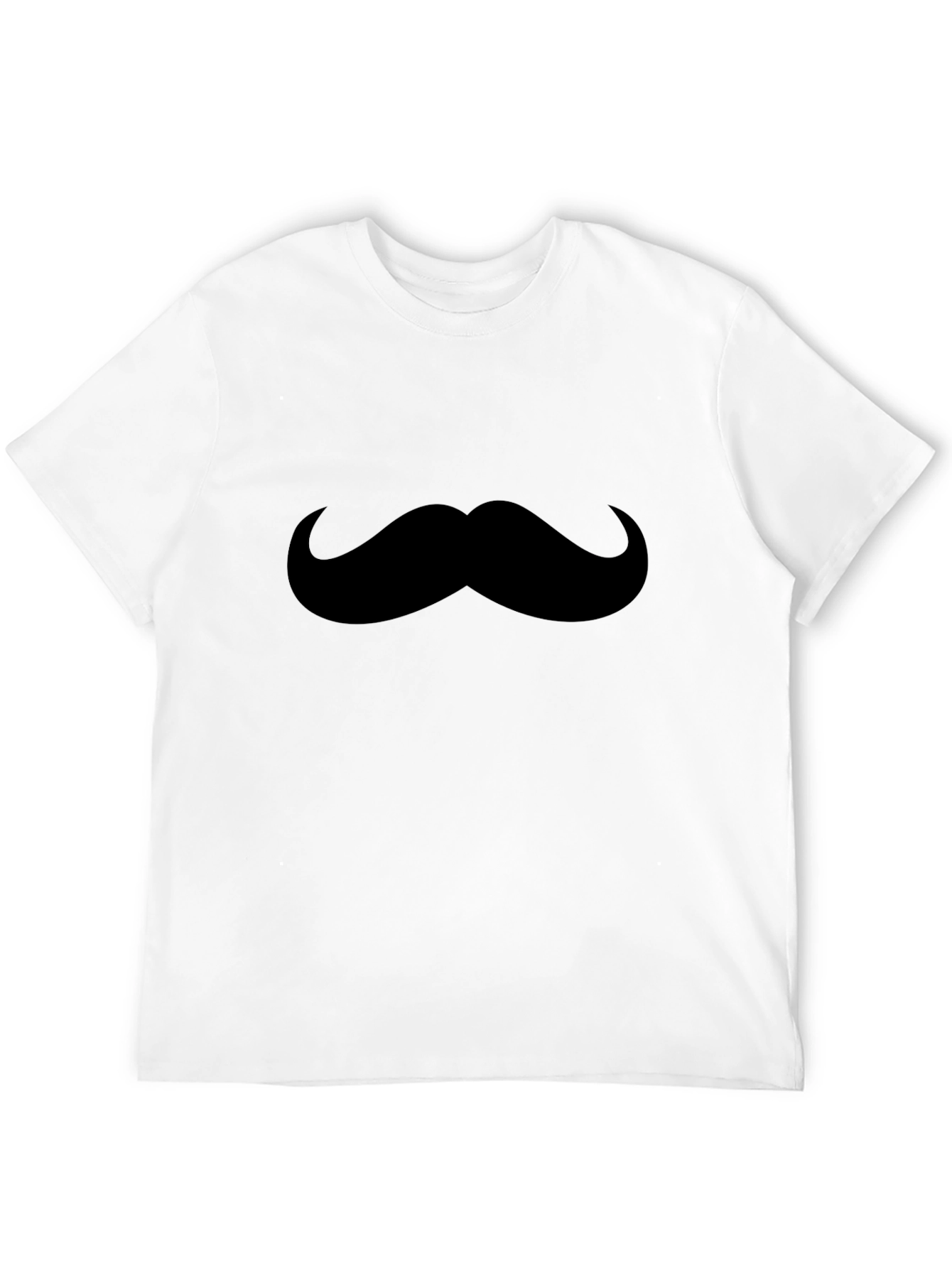 Black Mustache Graphic Tee - Men's Black T-Shirt view 12
