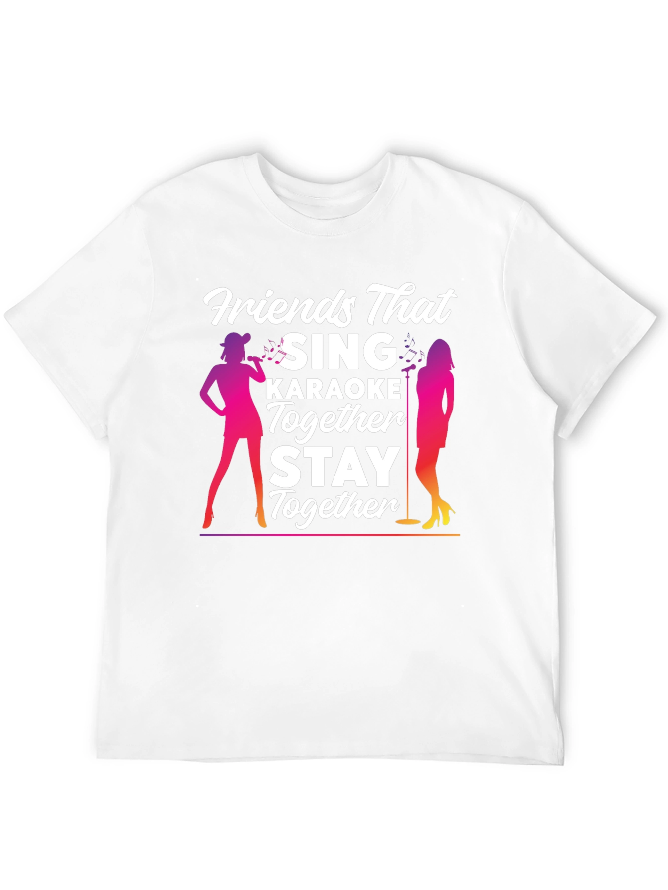 Black Friends Karaoke T-Shirt - Sing Together, Stay Together! view 12