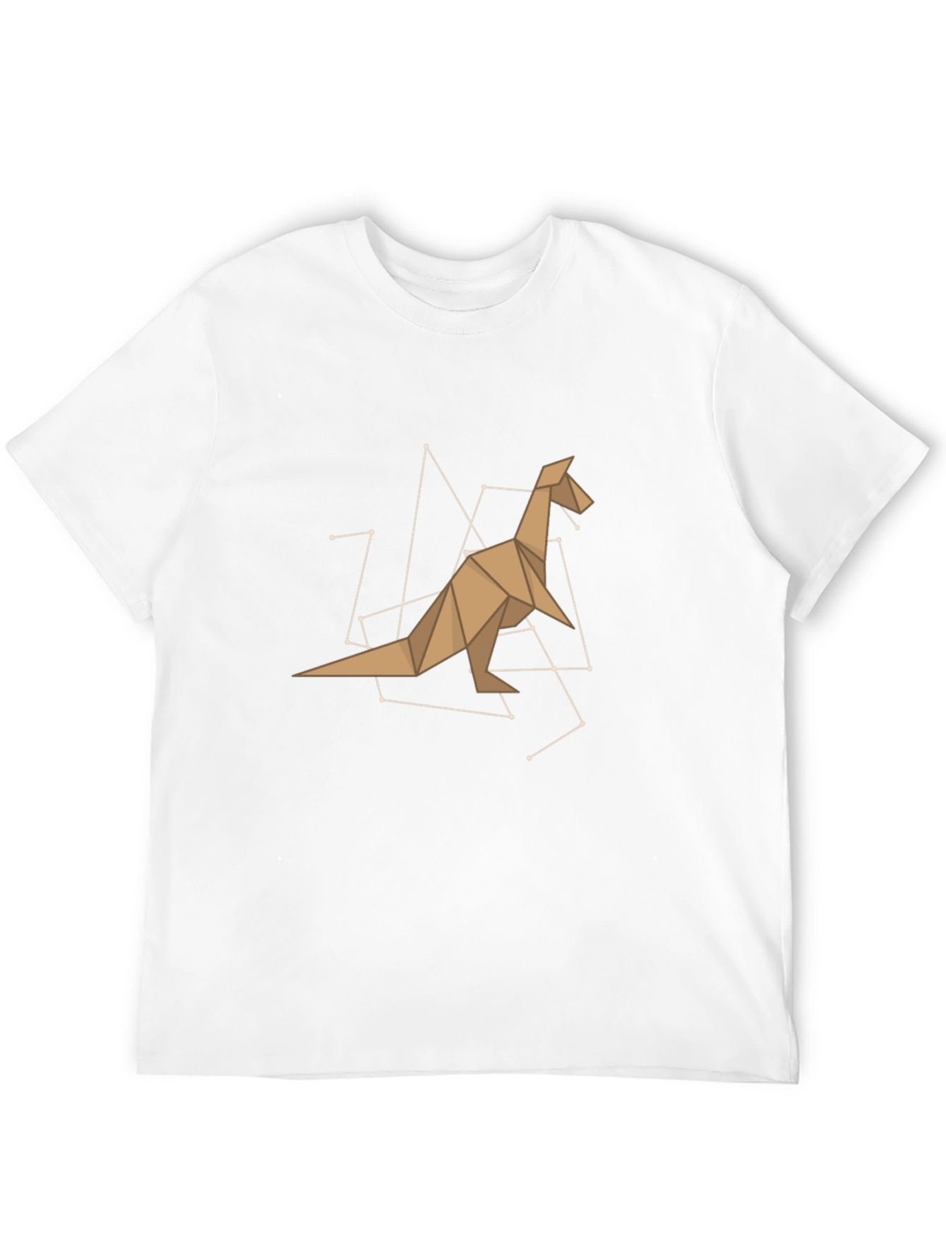 Black Origami Dinosaur Graphic Tee - Black view 12