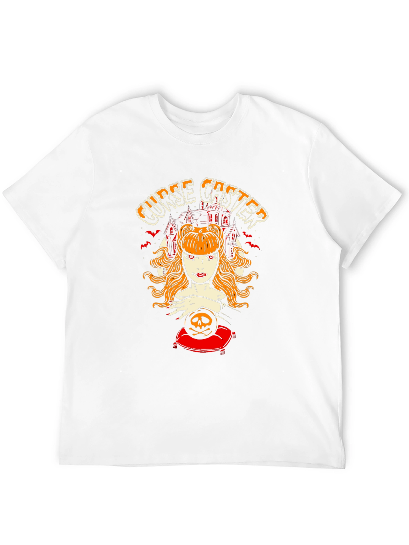 Black Curse Caster Graphic T-Shirt - Halloween Witch Tee view 12