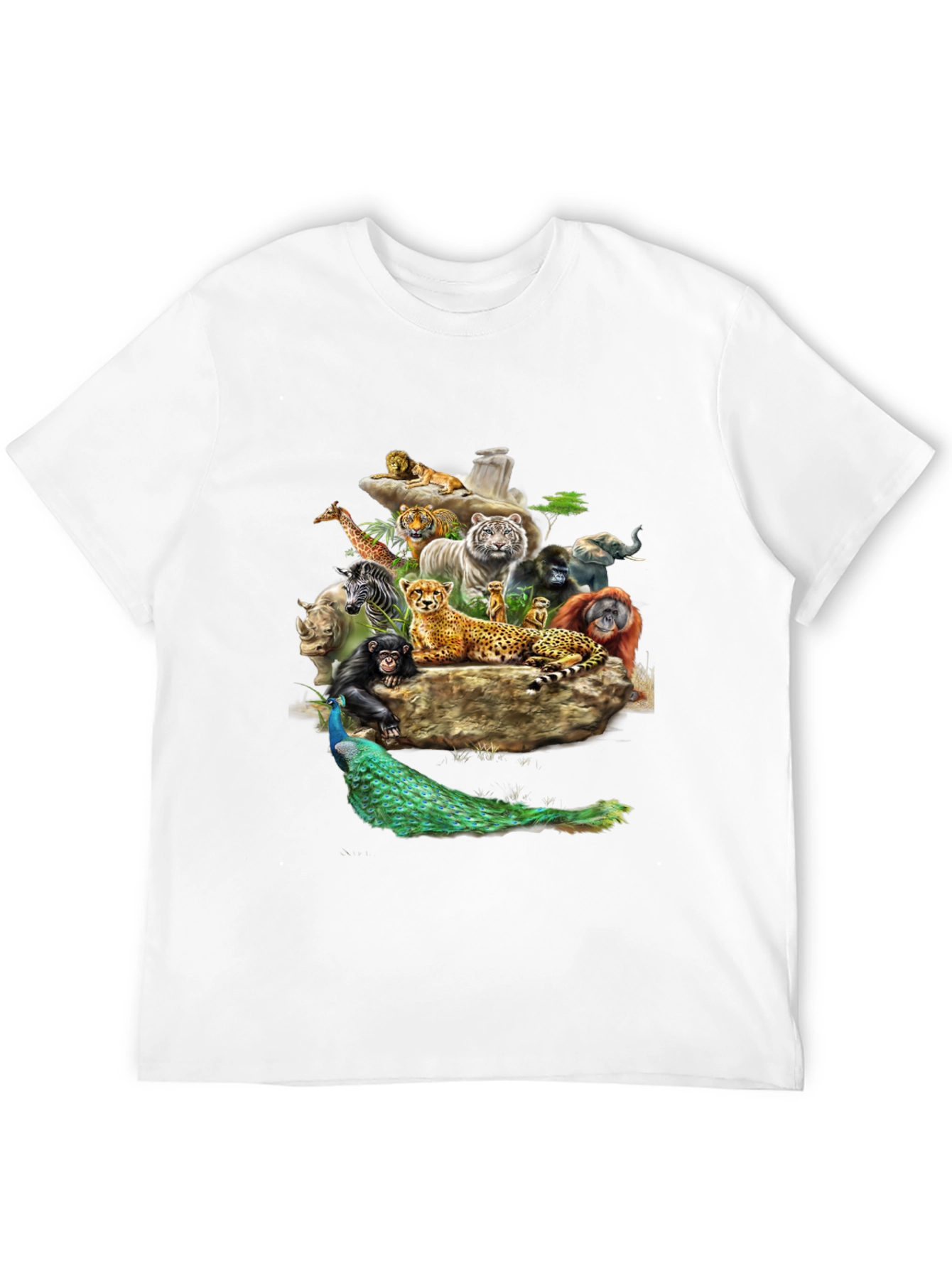 Black Wildlife Kingdom Graphic Tee - Black T-Shirt view 12