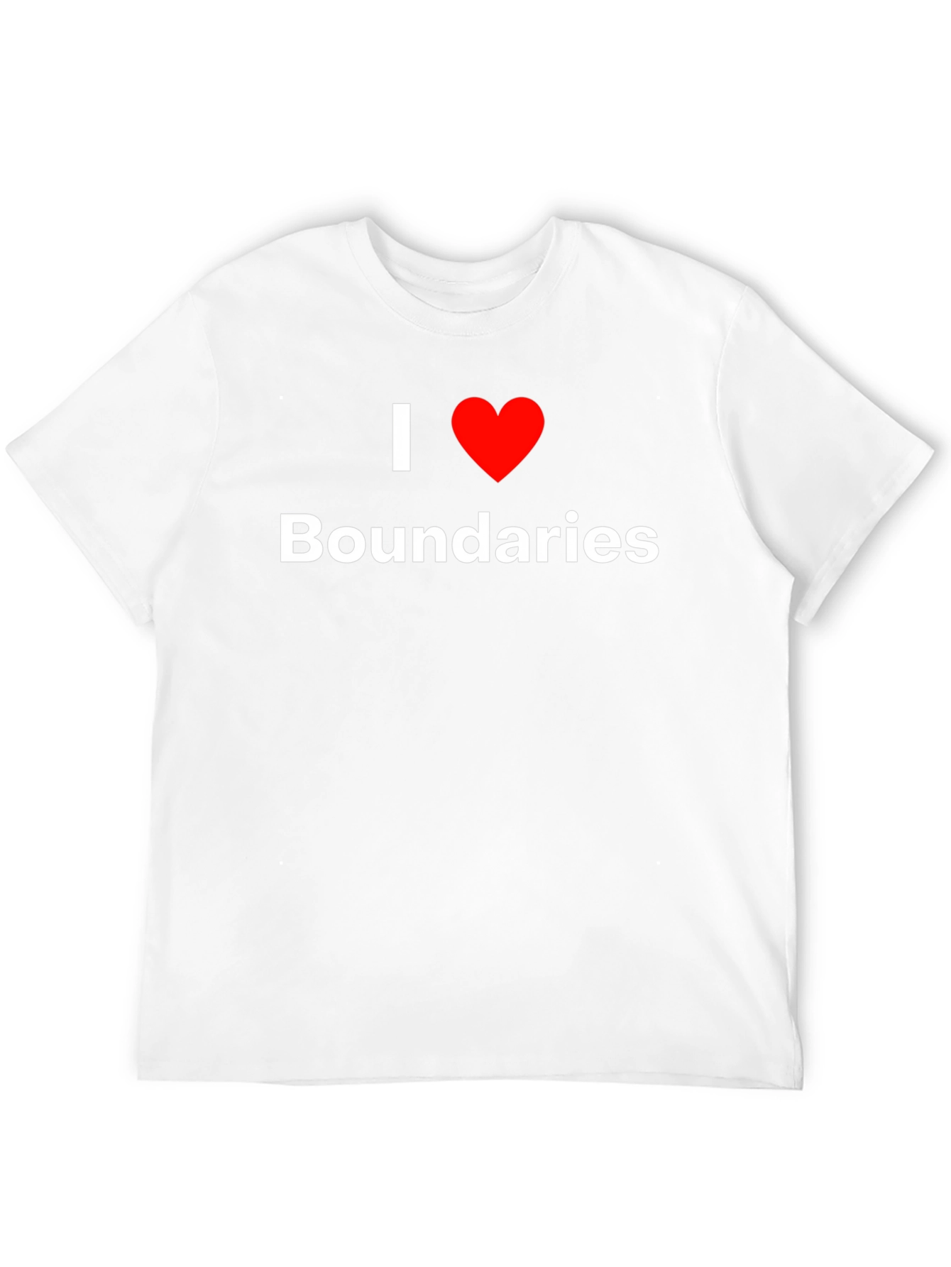 Black I Love Boundaries T-Shirt - Bold Statement Tee view 12