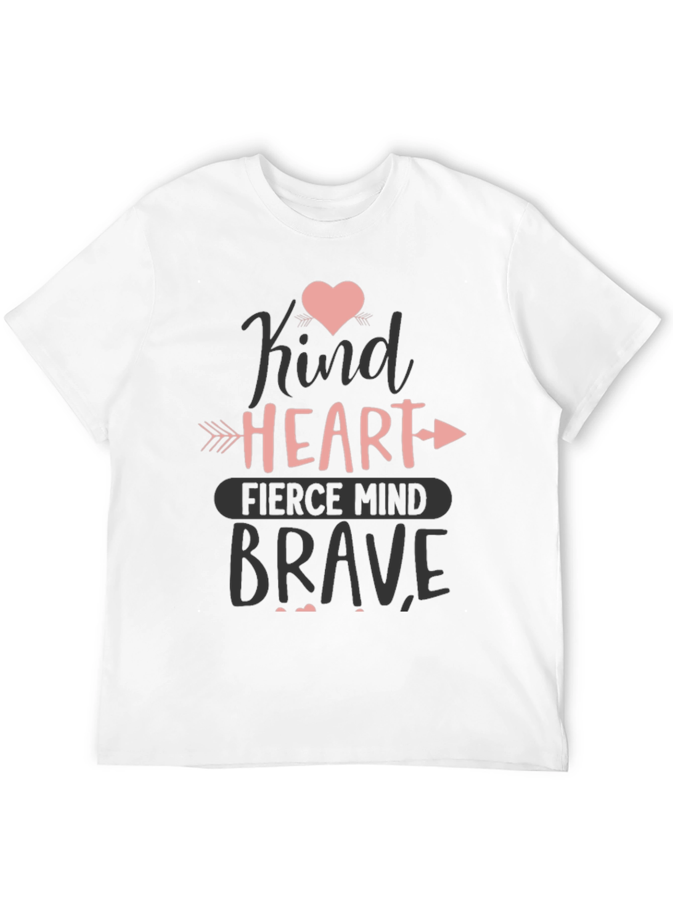 Black Kind Heart Brave Mind Graphic Tee view 12