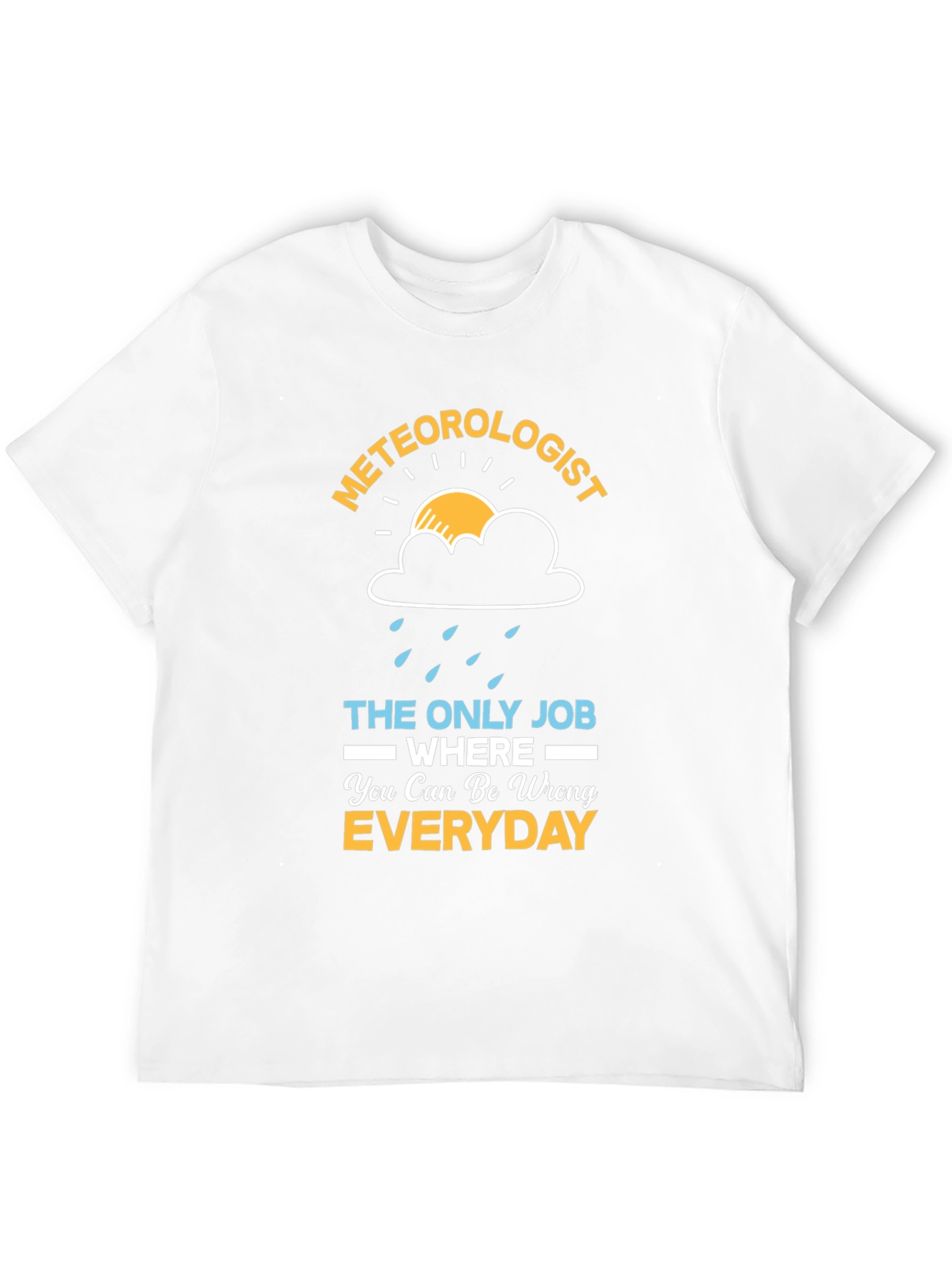 Black Meteorologist Funny Weather T-Shirt view 12