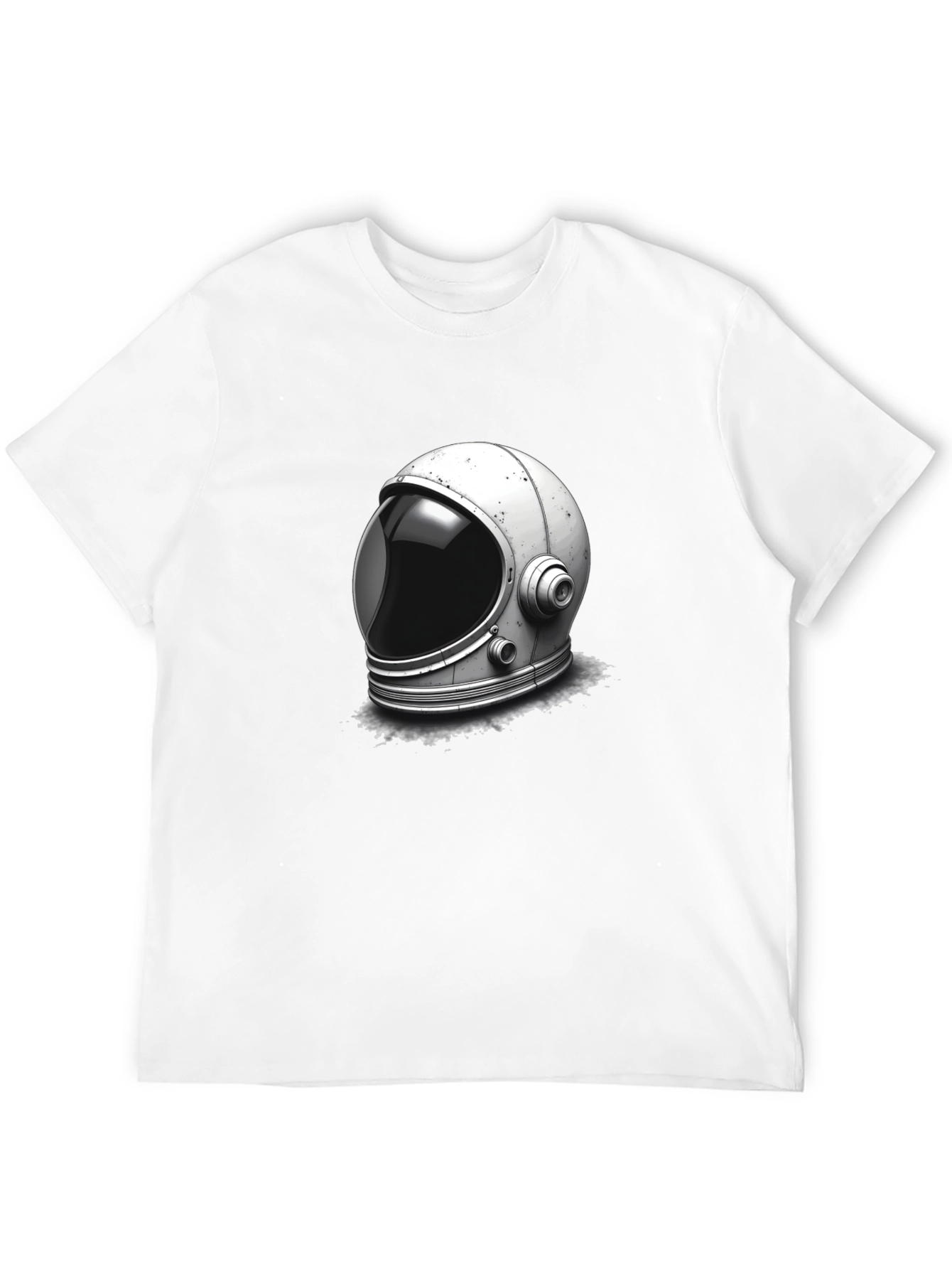 Black Astronaut Helmet Graphic Tee - Space Exploration T-Shirt view 12