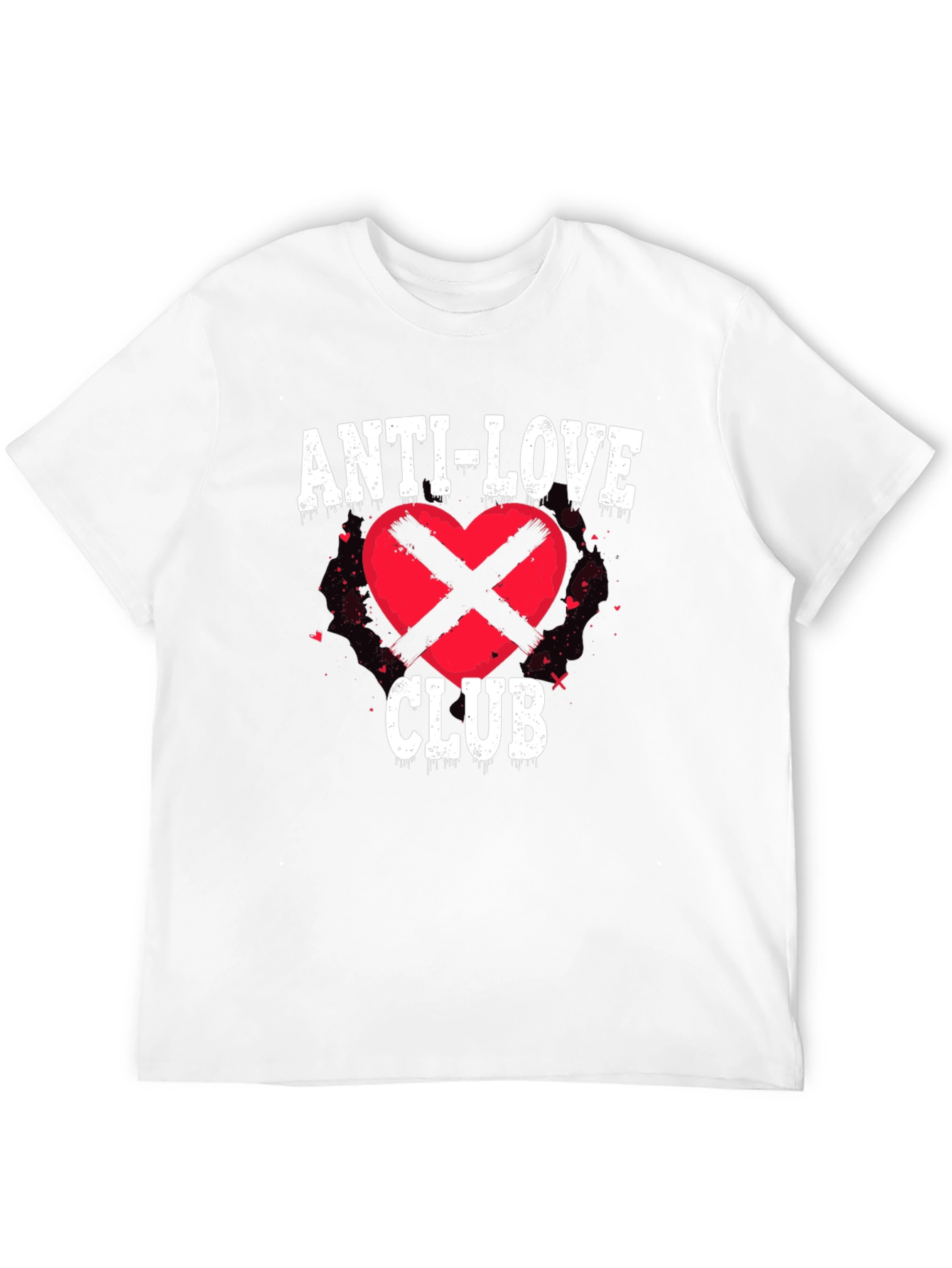 Black Anti-Love Club Graphic T-Shirt view 12