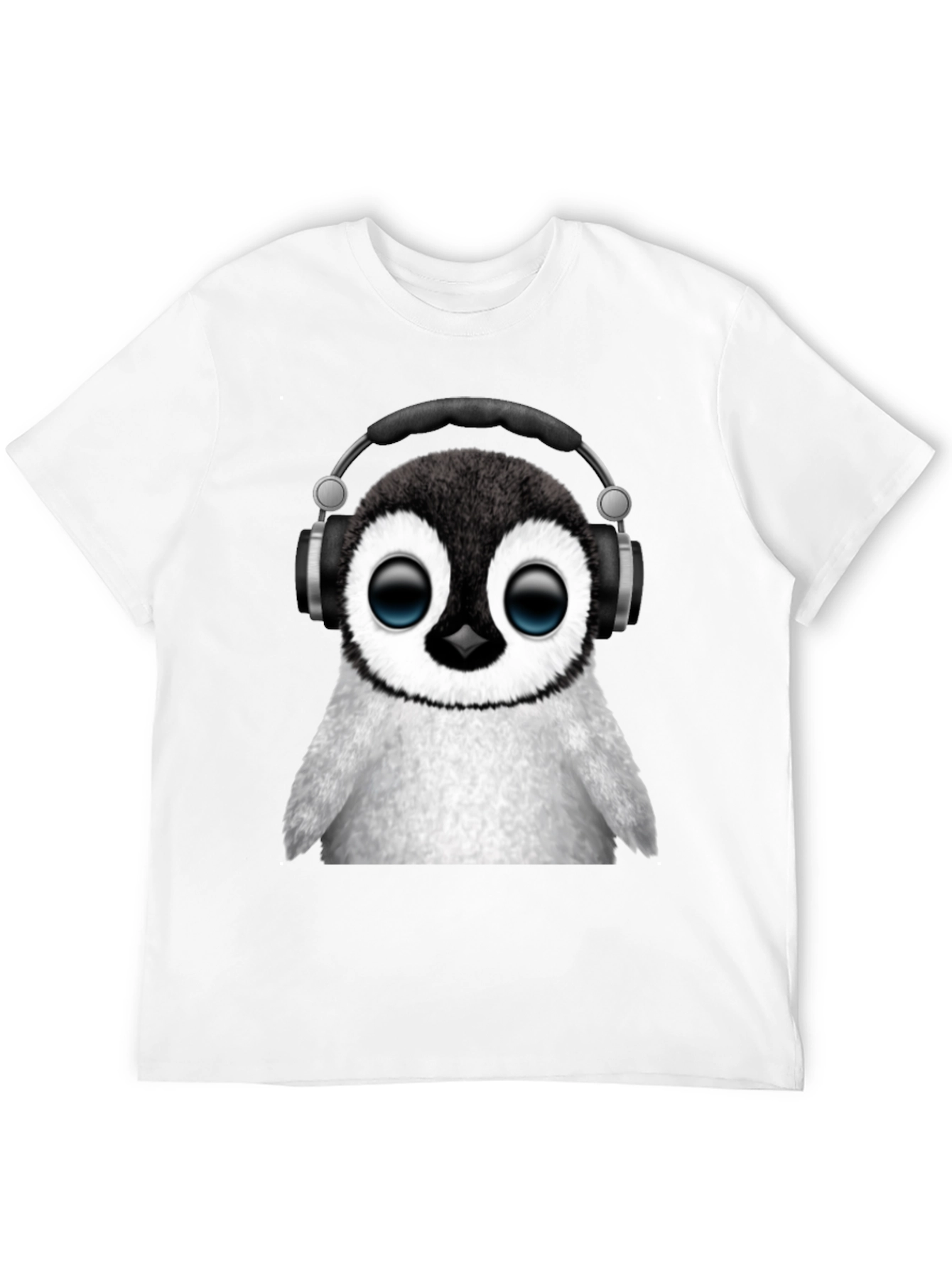 Black Penguin DJ Black T-Shirt - Music Lover Tee view 12