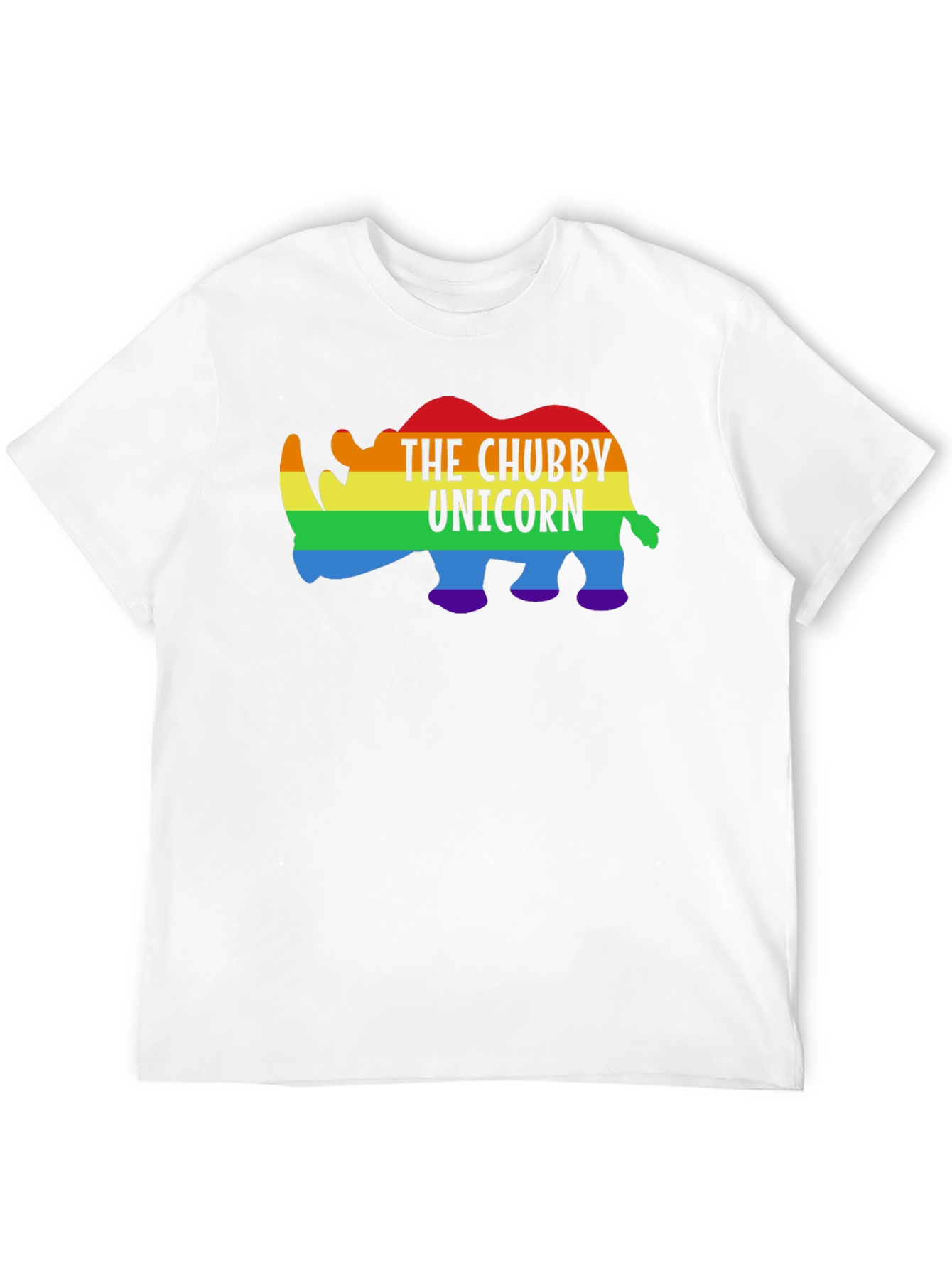 Black Chubby Unicorn Rainbow Graphic Tee view 12