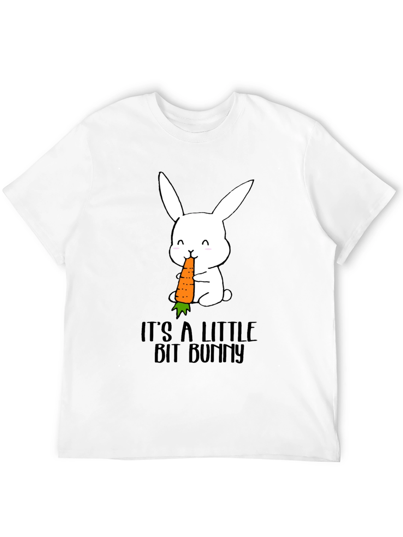 Black It's A Little Bit Bunny T-Shirt view 12