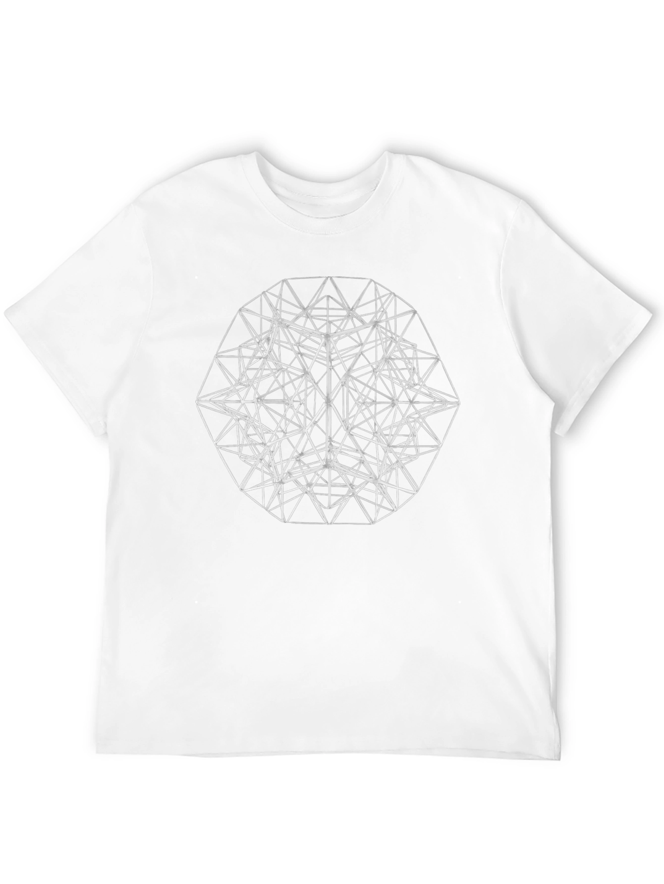 Black Abstract Geometric T-Shirt - Modern Streetwear view 12