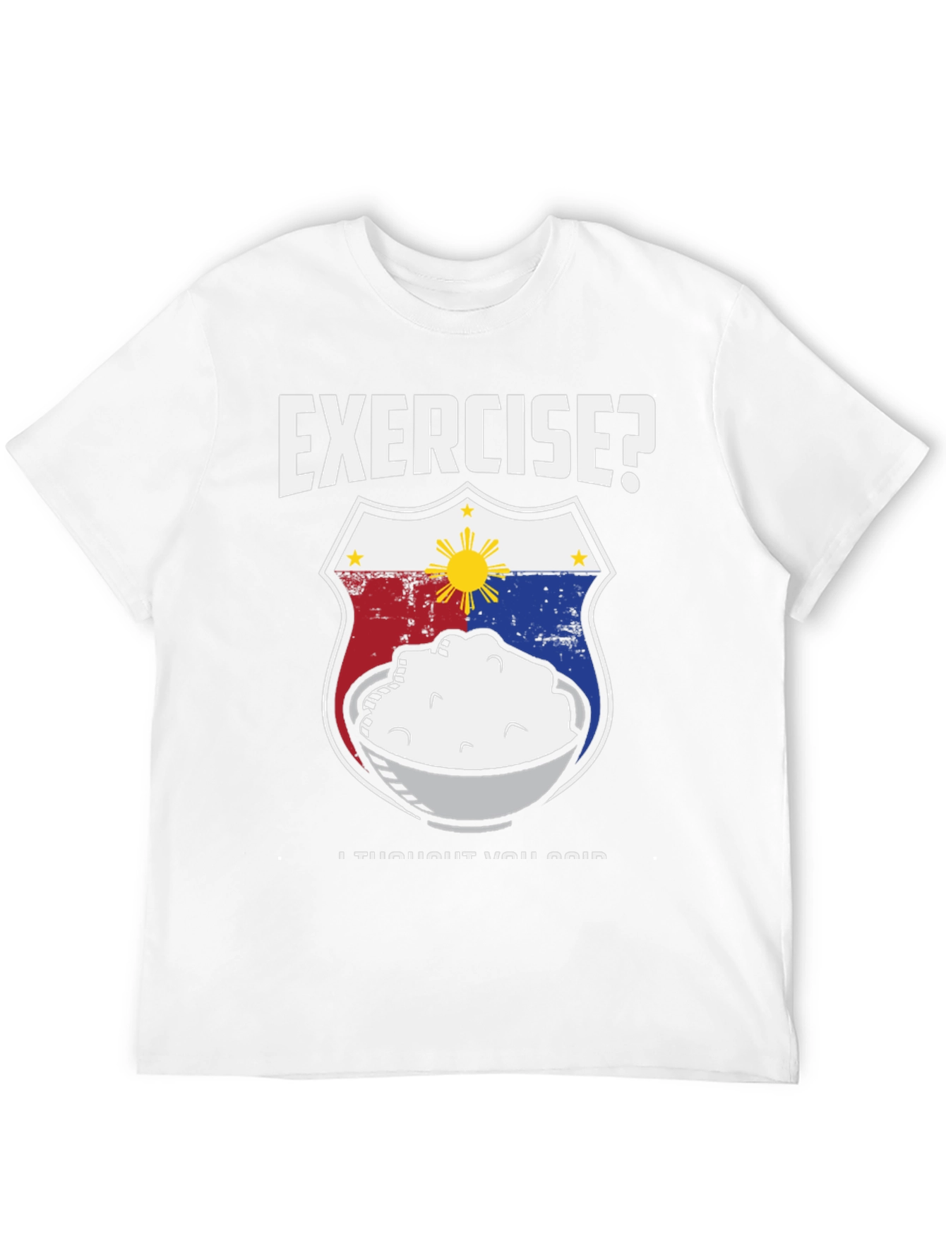 Black Exercise? Rice! Black Graphic Tee view 12