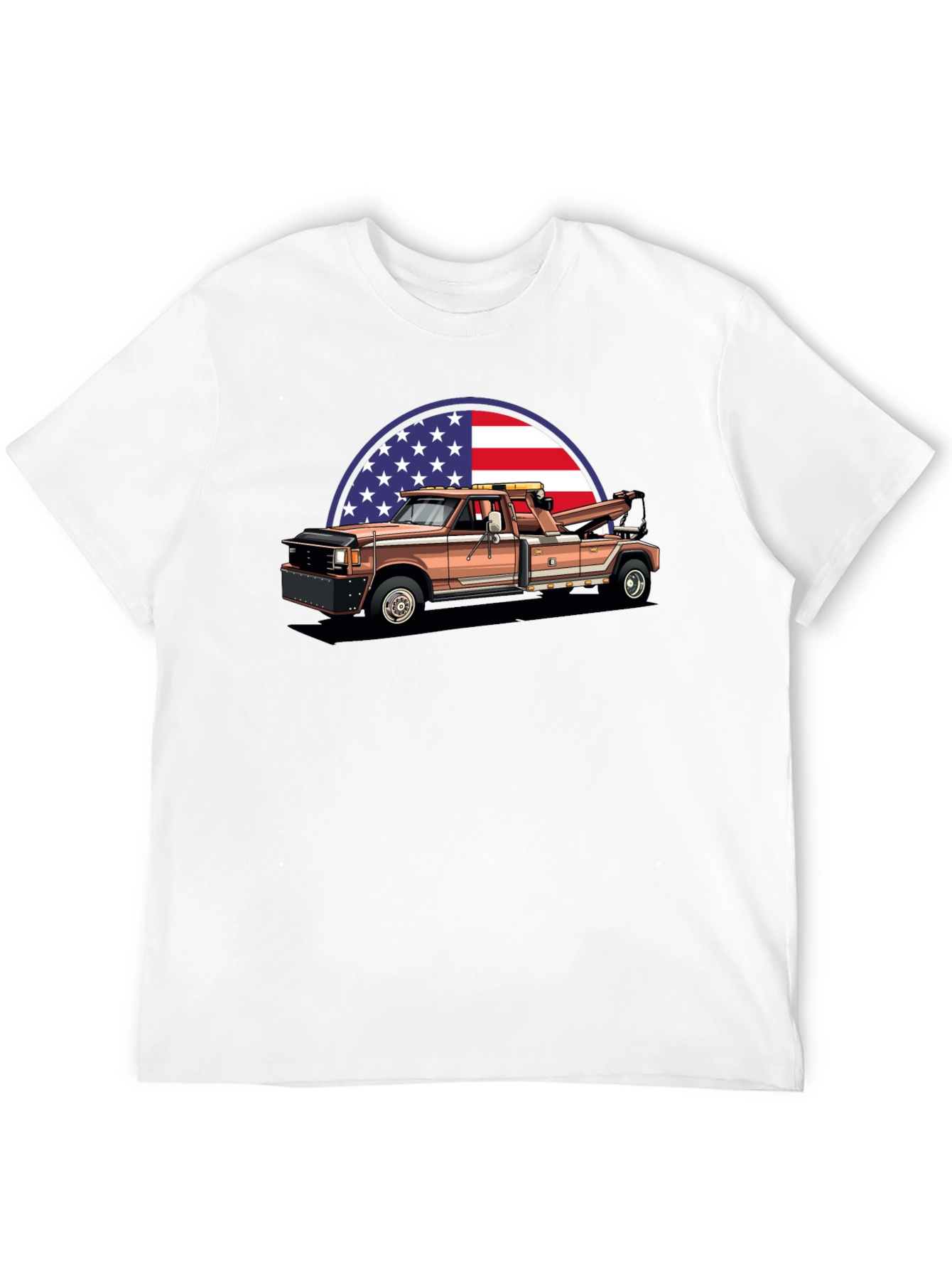 Black American Tow Truck Graphic Tee view 12