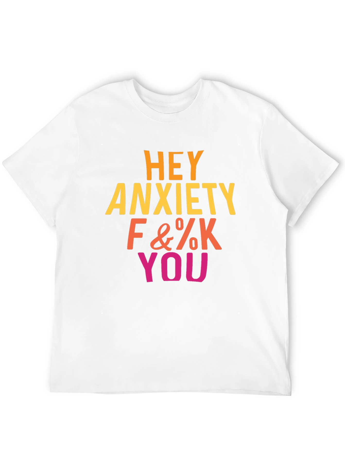 Black Hey Anxiety T-Shirt view 12