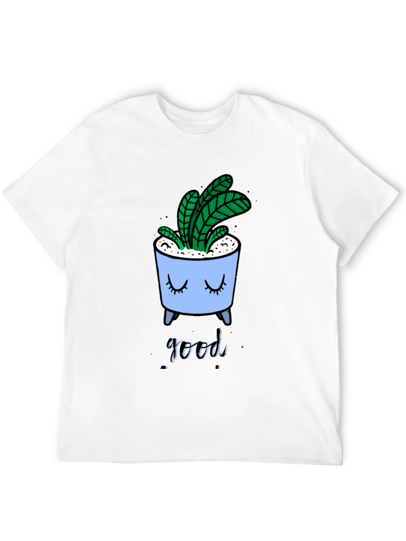 Black Cute Plant Pot Graphic Tee view 12