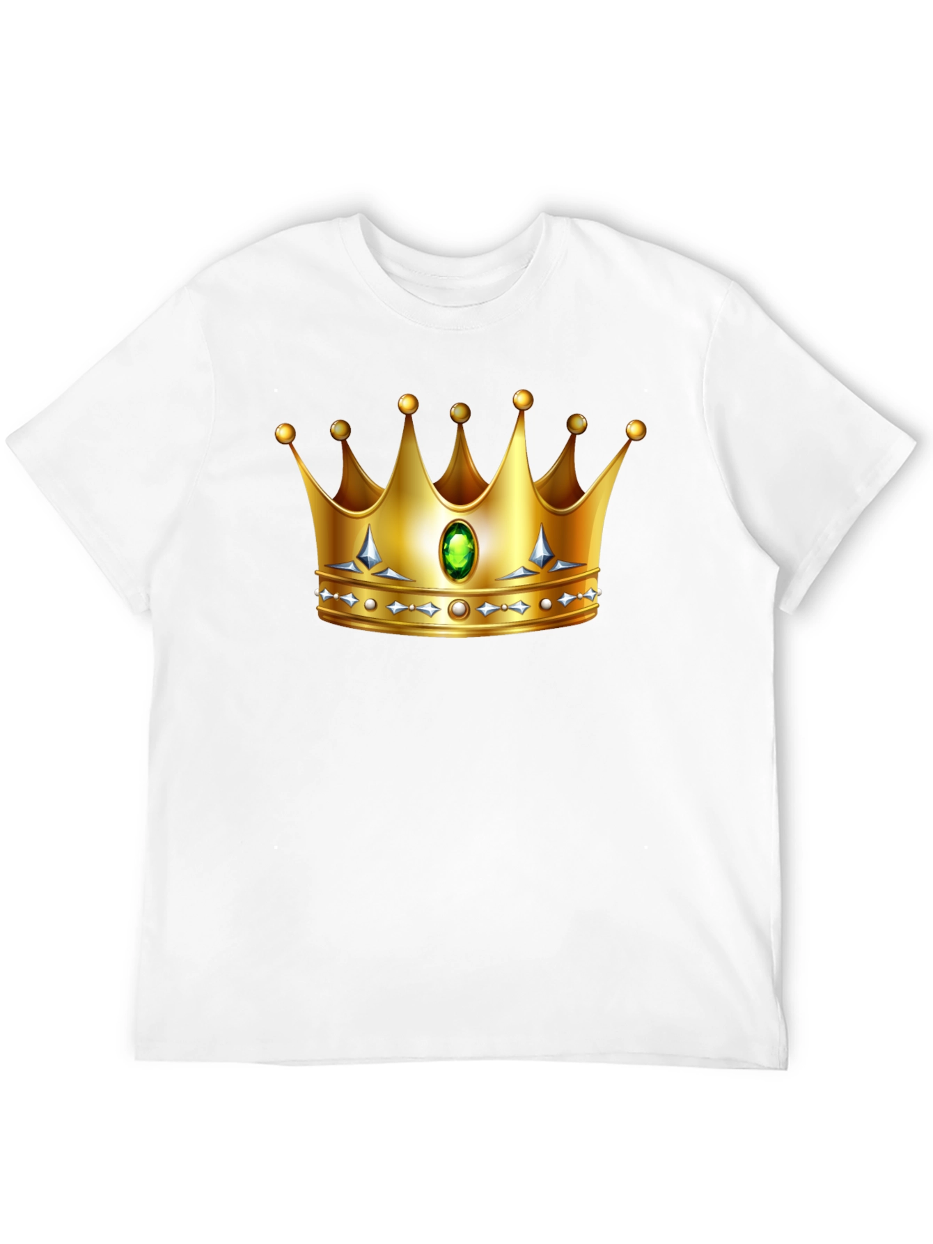 Black Golden Crown Graphic Tee - King/Queen Style view 12
