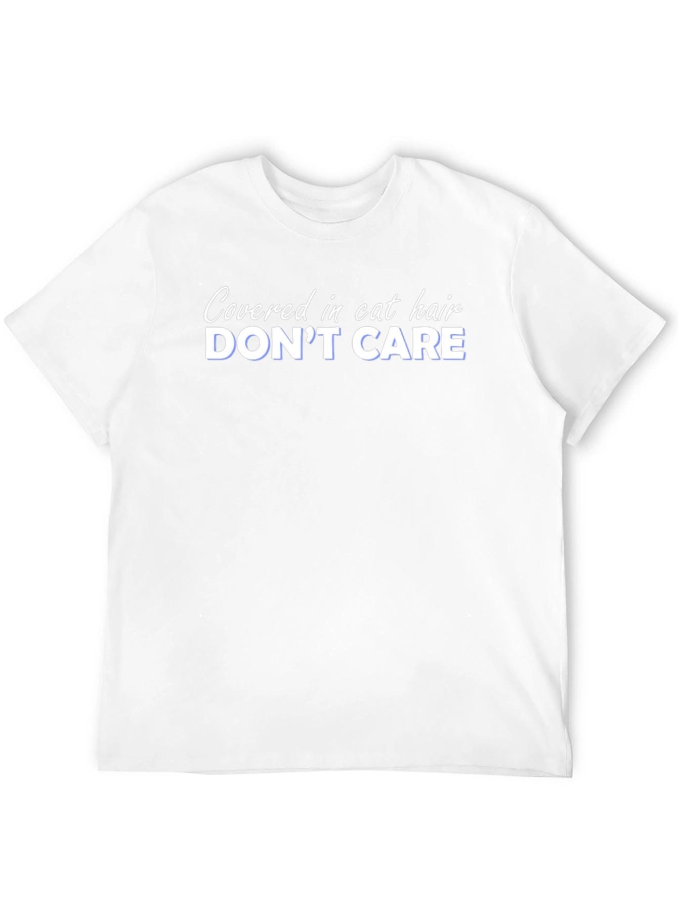 Black Covered in Cat Hair T-Shirt - Don't Care Attitude view 12