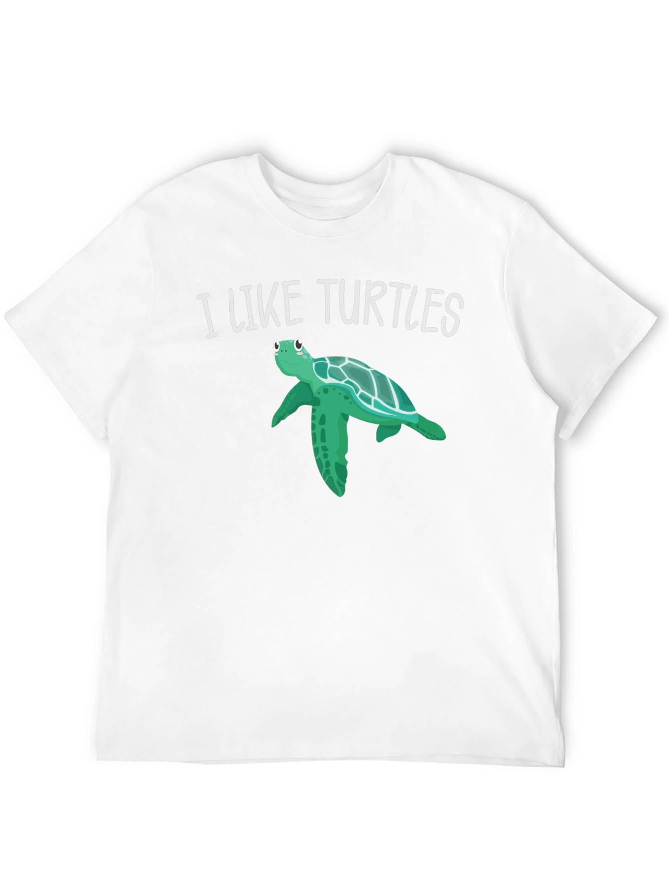 Black I Like Turtles Graphic Tee - Black view 12