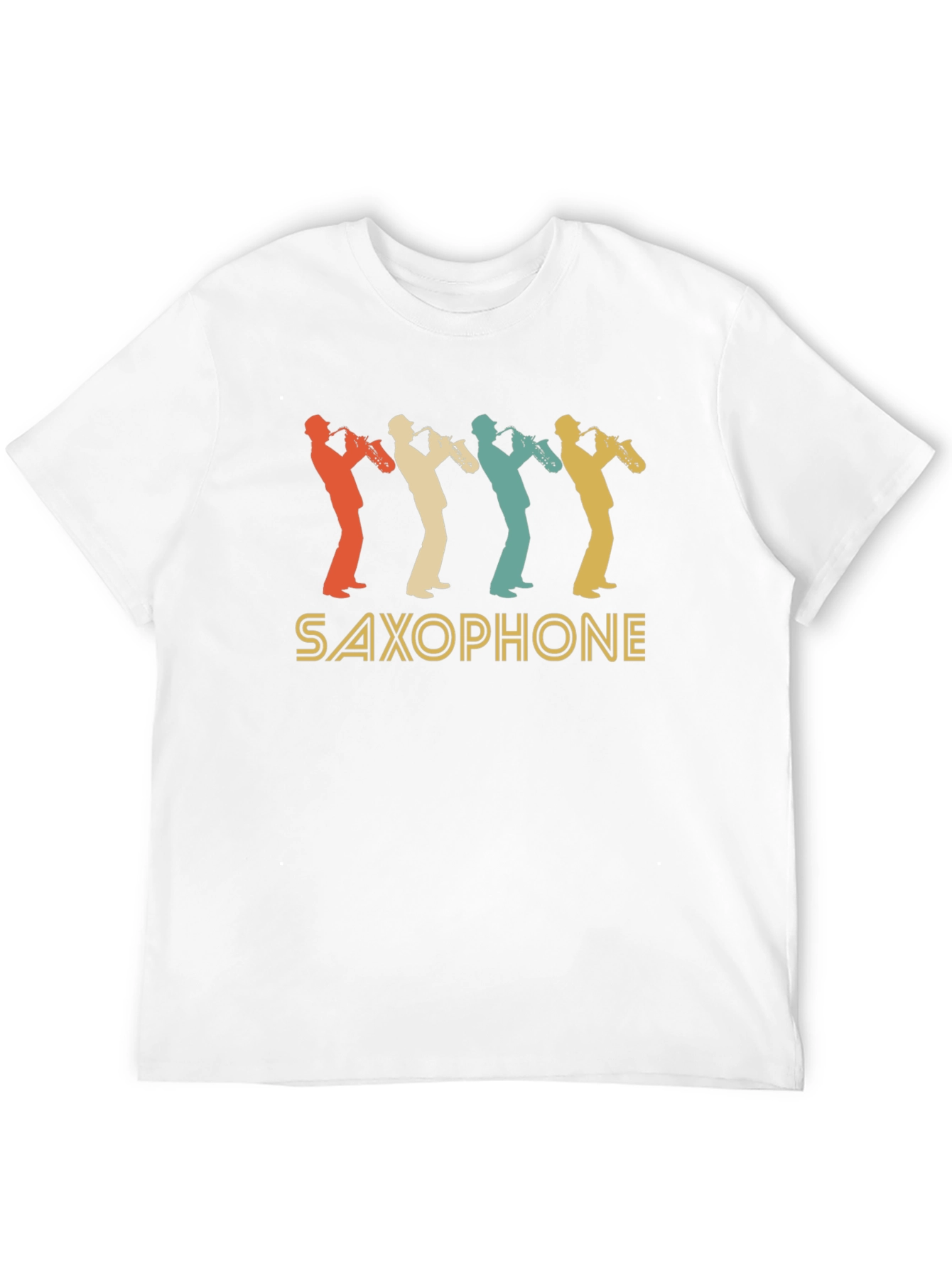Black Vintage Saxophone T-Shirt - Retro Music Lover Tee view 12
