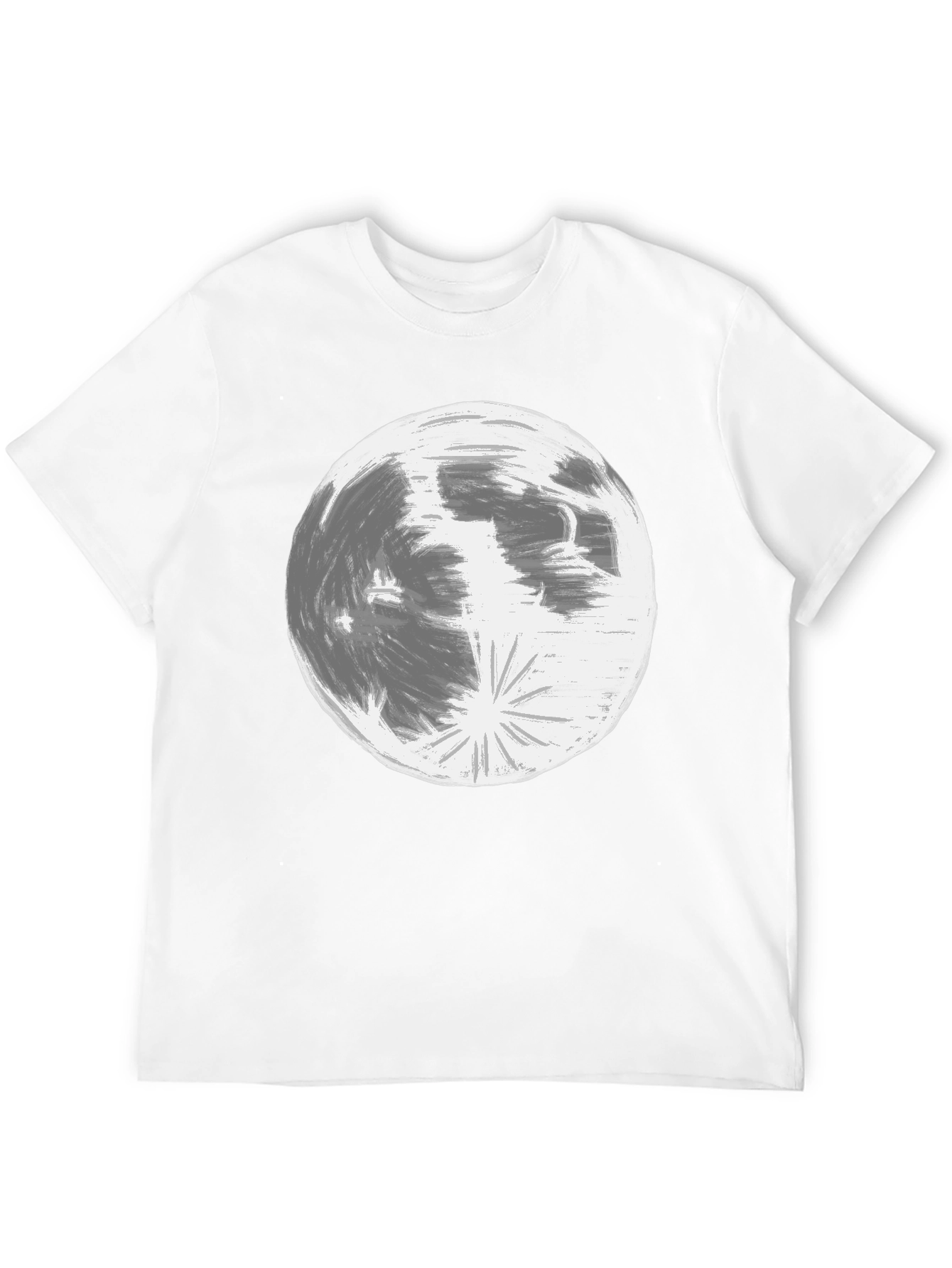 Black Lunar Graphic Tee - Classic Black Cotton view 12