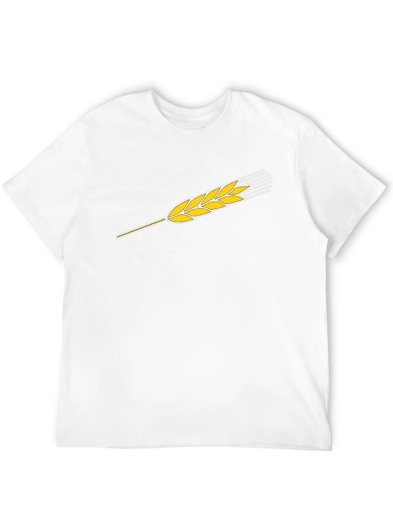 Black Wheat Graphic Tee - Black Cotton Casual Shirt view 12