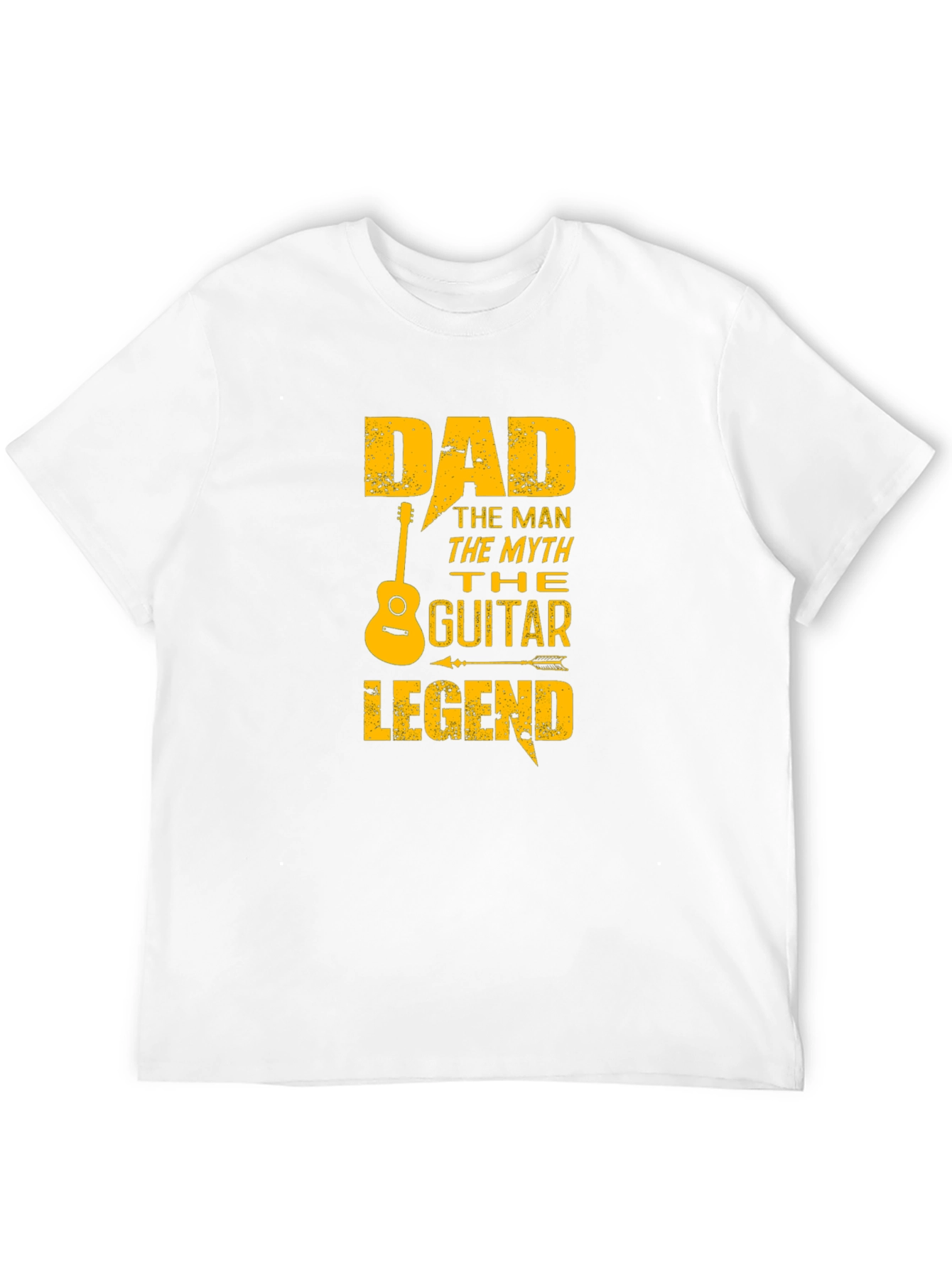 Black Dad Guitar Legend Black Graphic T-Shirt view 12