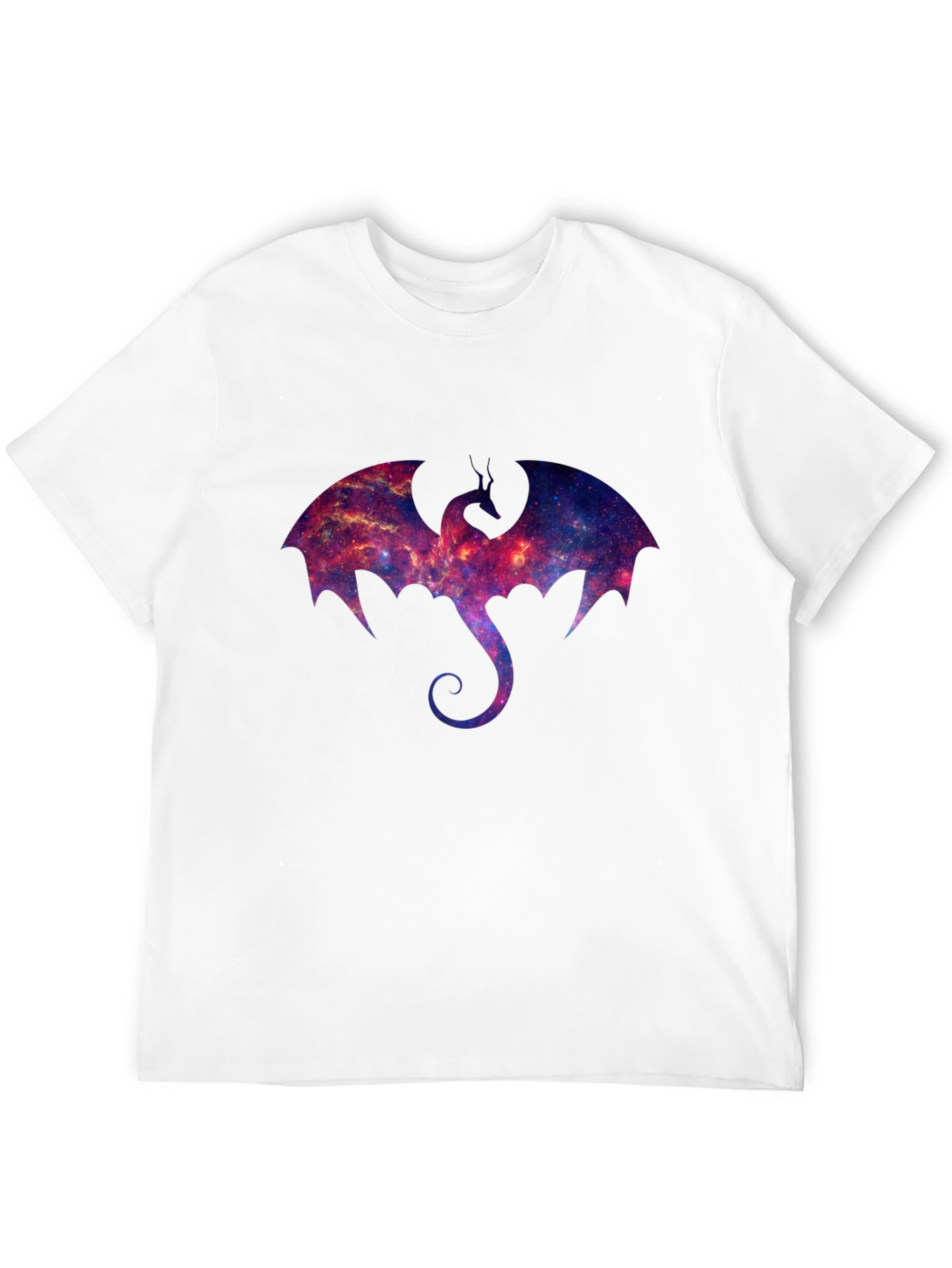 Black Galaxy Dragon Graphic T-Shirt view 12