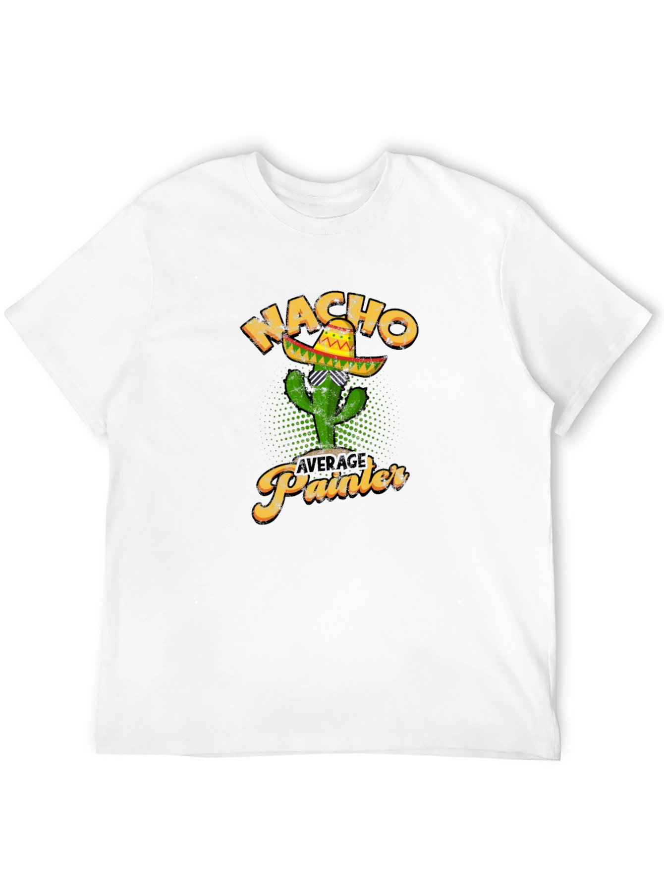 Black Nacho Average Painter Cactus T-Shirt view 12