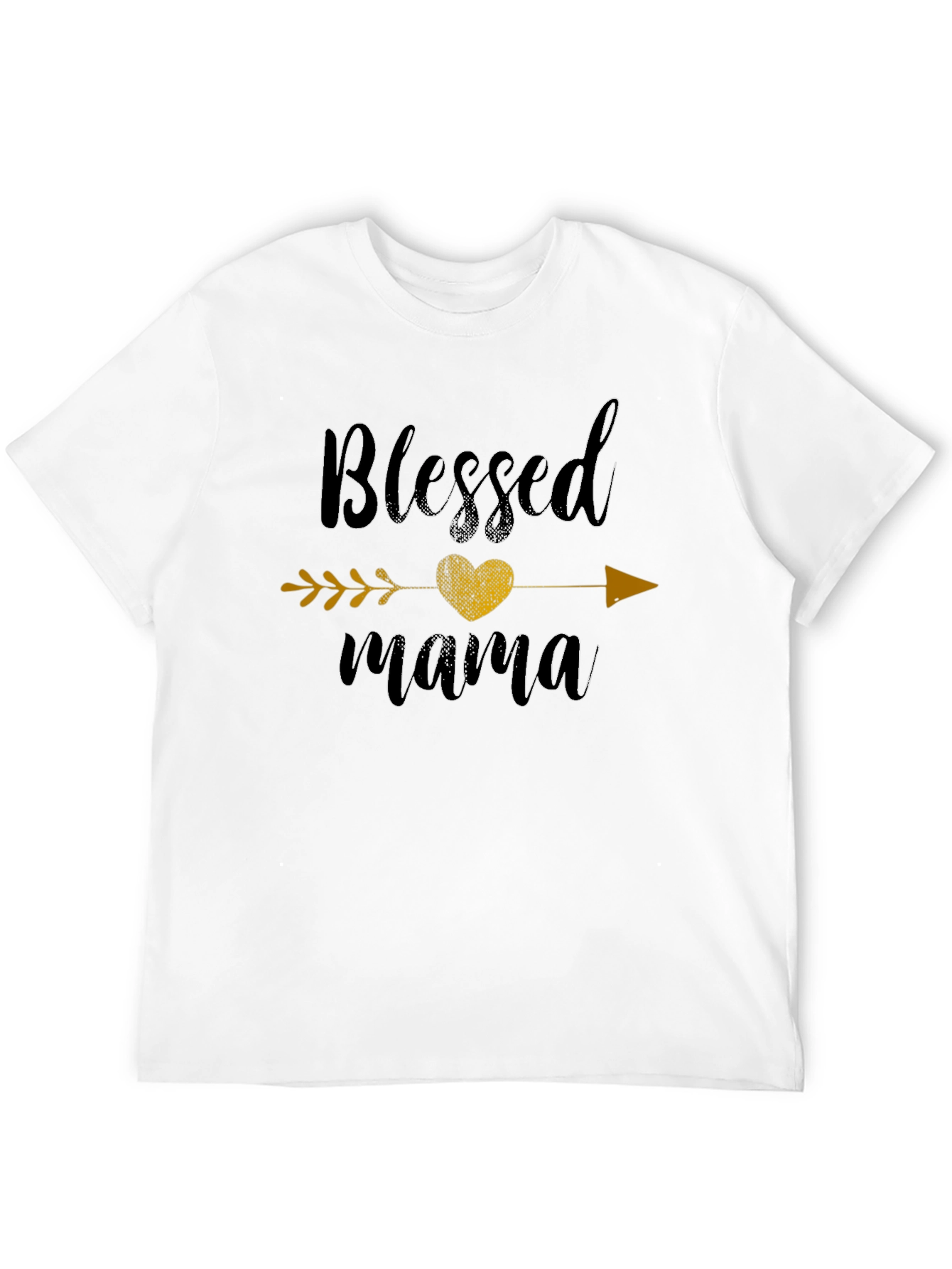 Blessed Mama T-Shirt - Arrow Heart Graphic Tee - 12
