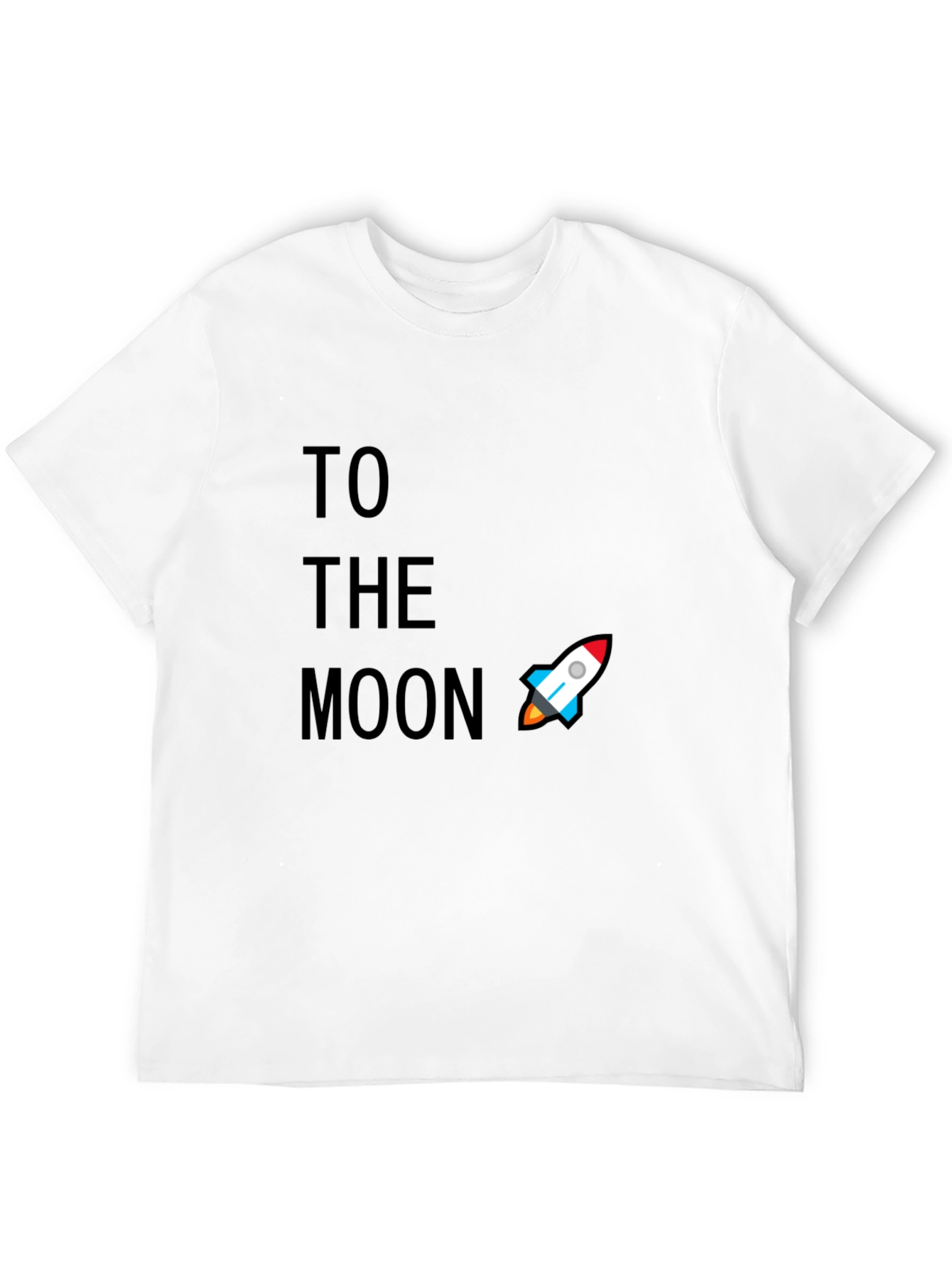 Black To The Moon Graphic Tee - Crypto Rocket T-Shirt view 12