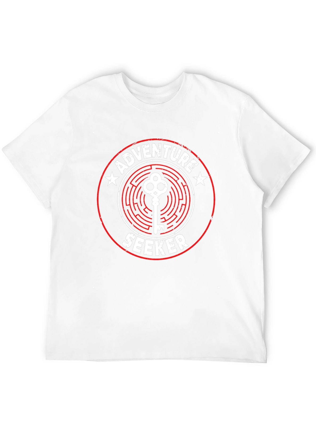 Black Adventure Seeker Graphic Tee - Maze Key Design view 12