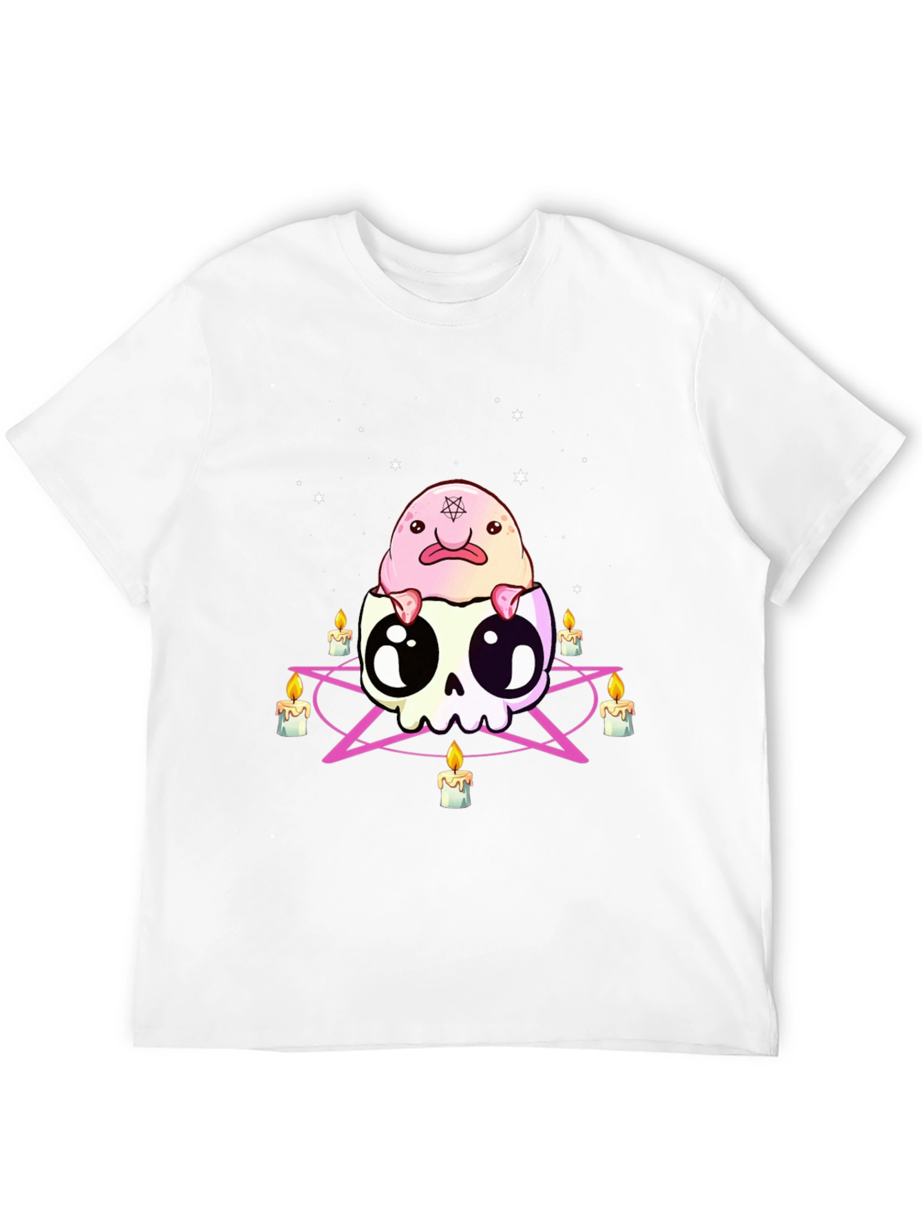 Black Blobfish Skull Graphic Tee view 12